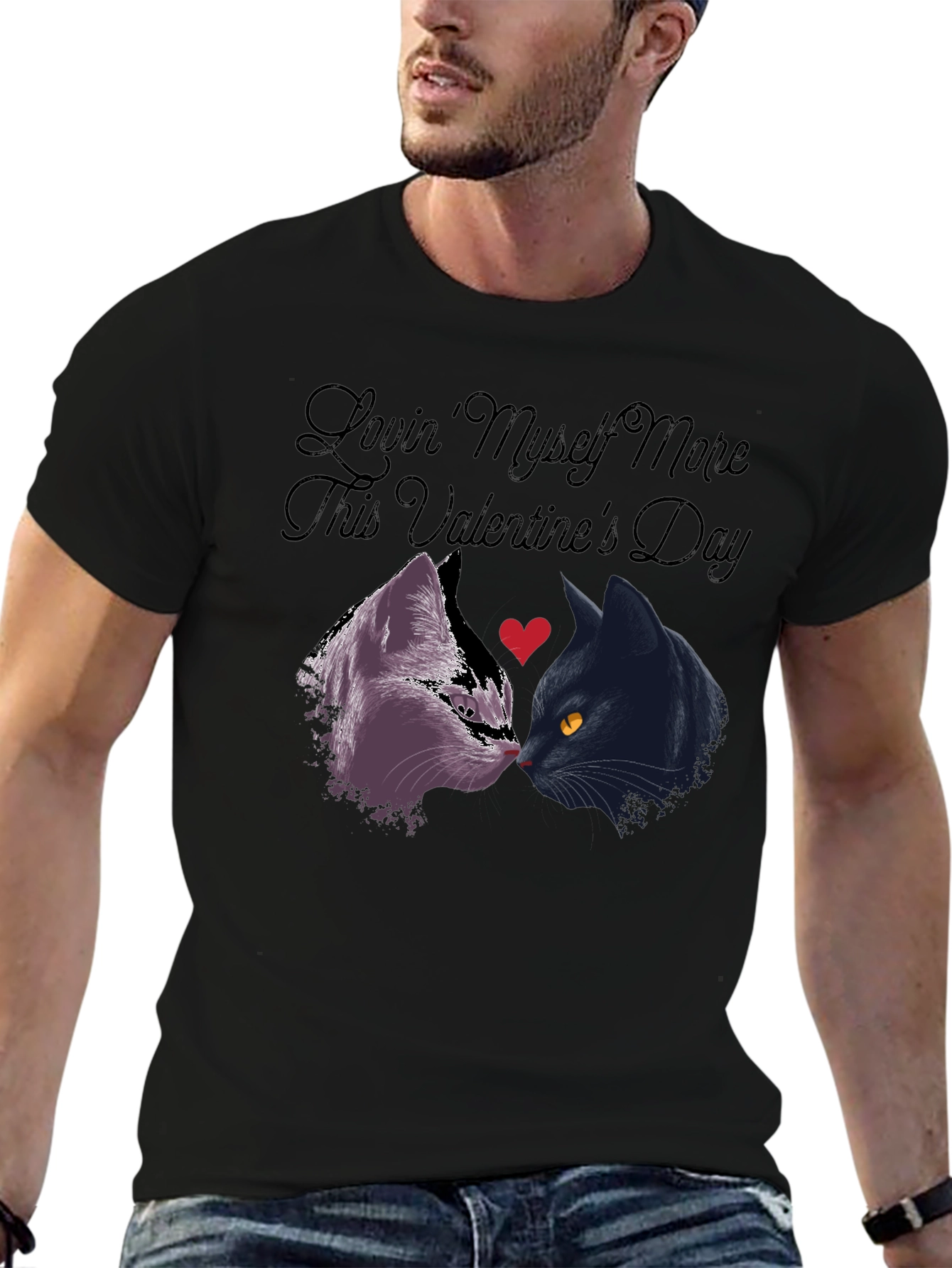 Lovin Myself More Valentines Day Cat Shirt