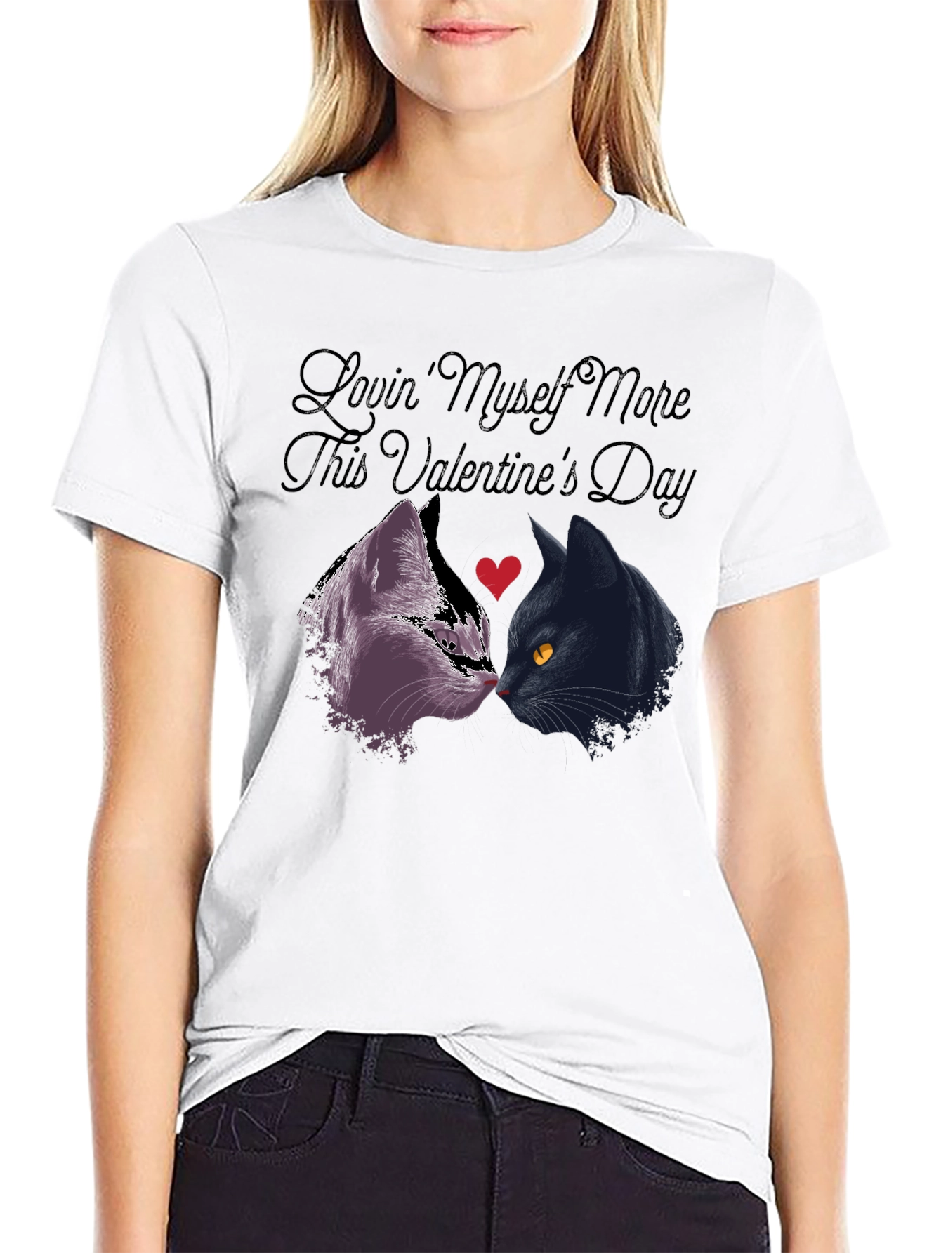 Lovin Myself More Valentines Day Cat Shirt