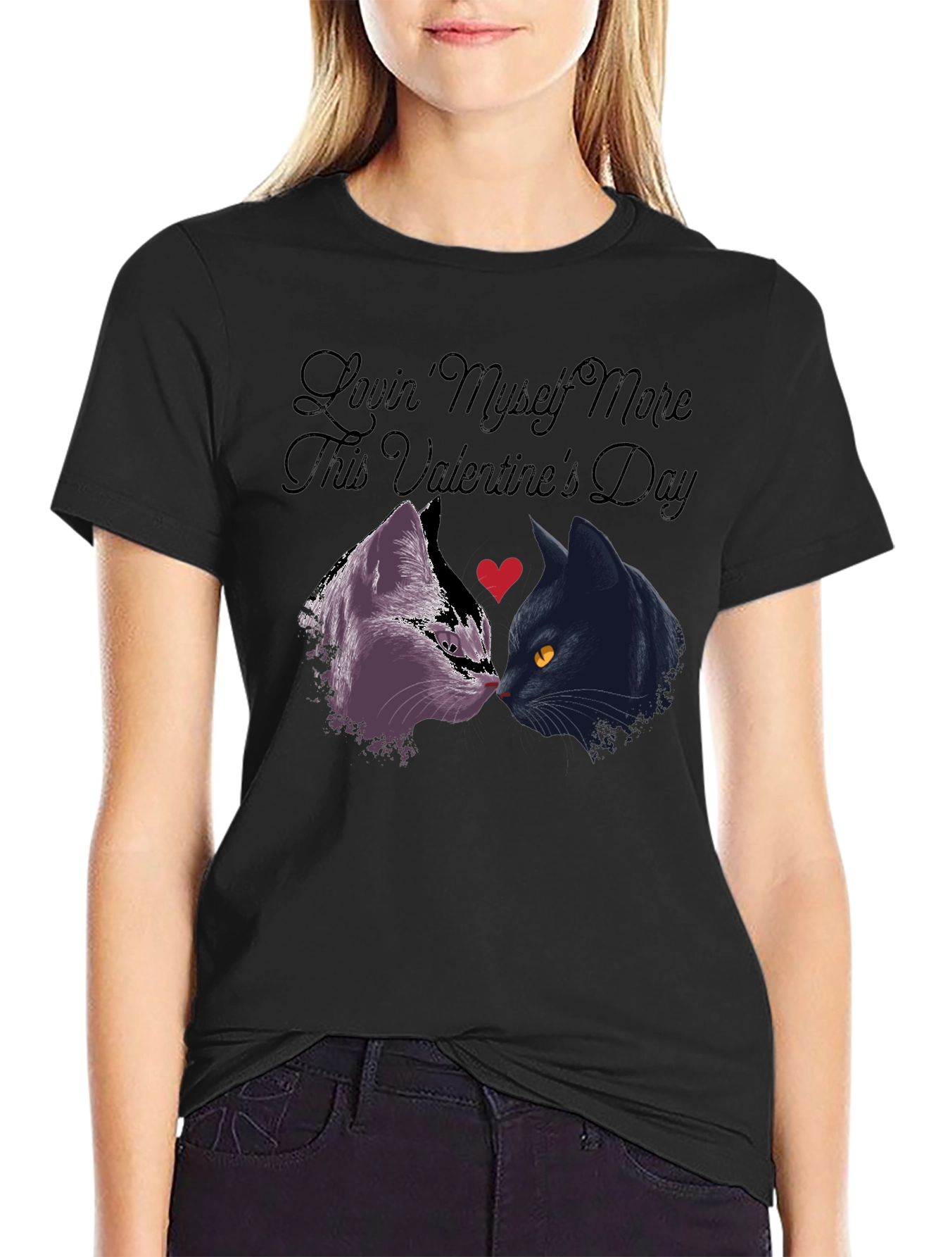 Lovin Myself More Valentines Day Cat Shirt