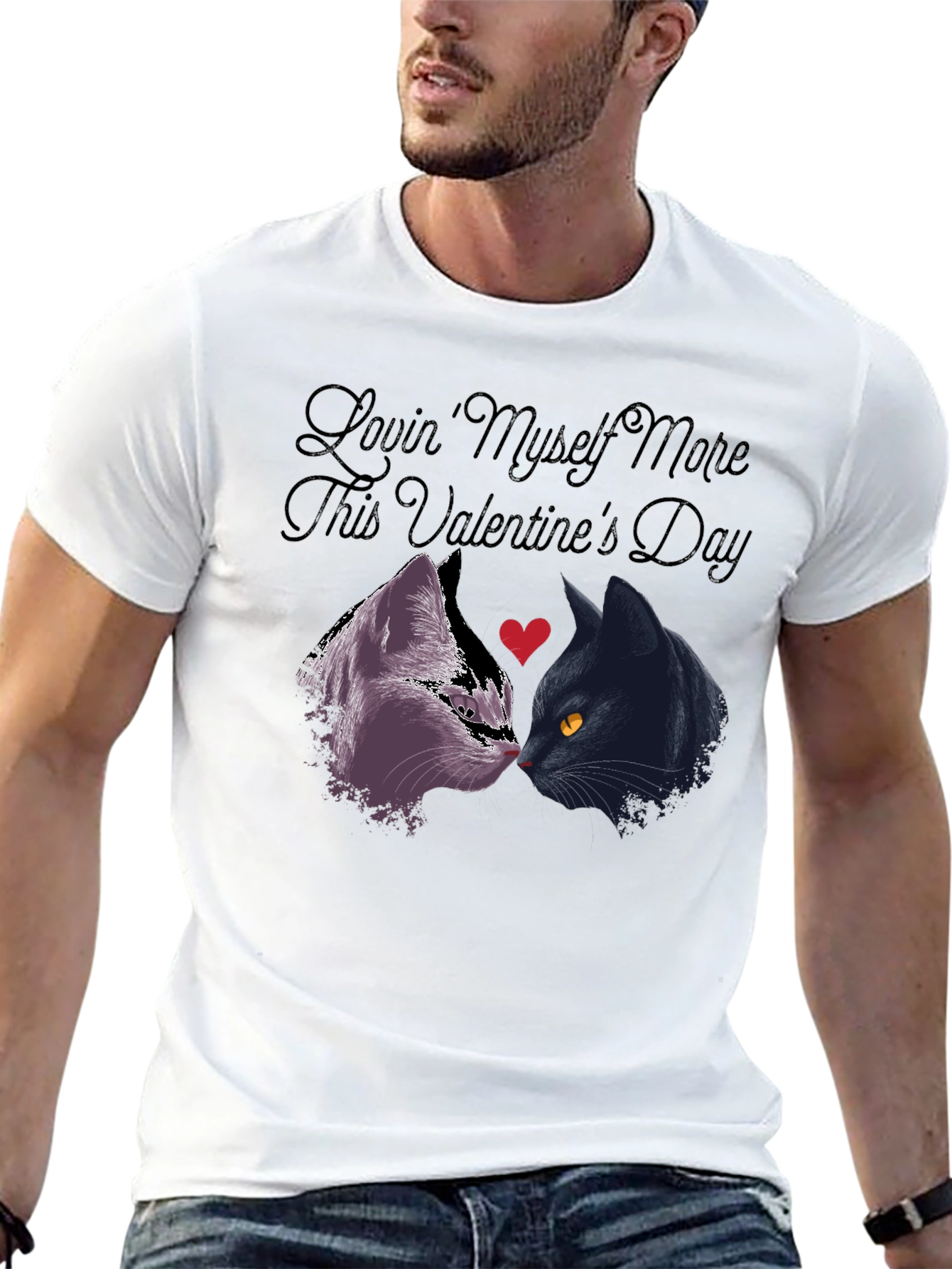 Lovin Myself More Valentines Day Cat Shirt