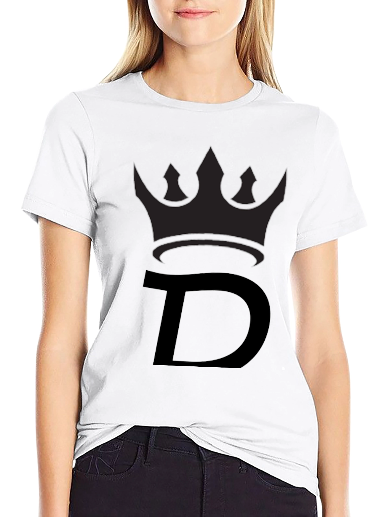 King D Black T-Shirt - Premium Cotton Blend