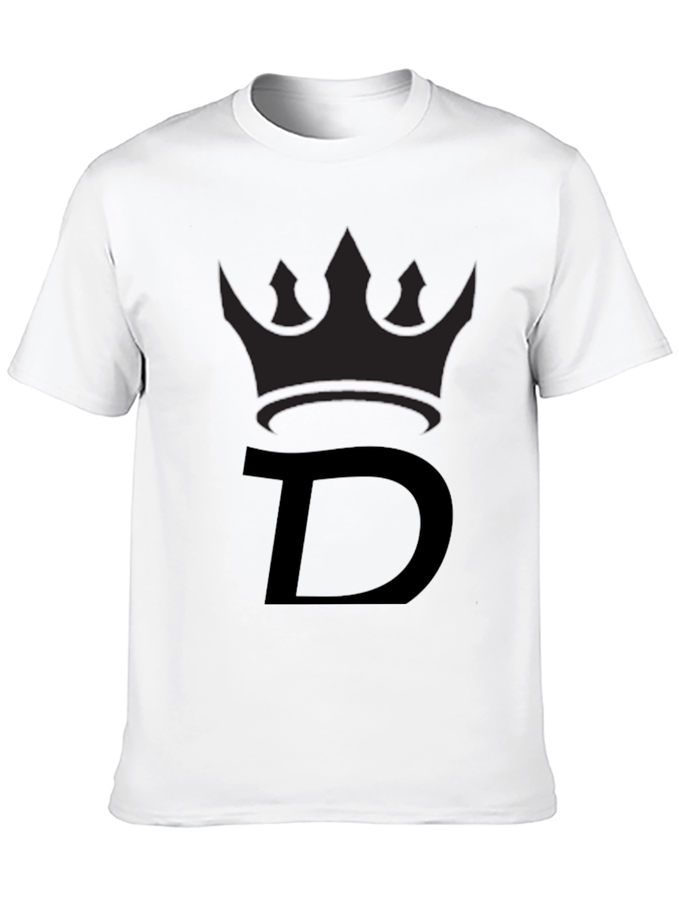 King D Black T-Shirt - Premium Cotton Blend