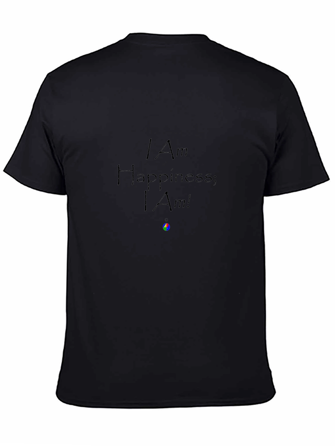 I Am Happiness Graphic Tee - Black