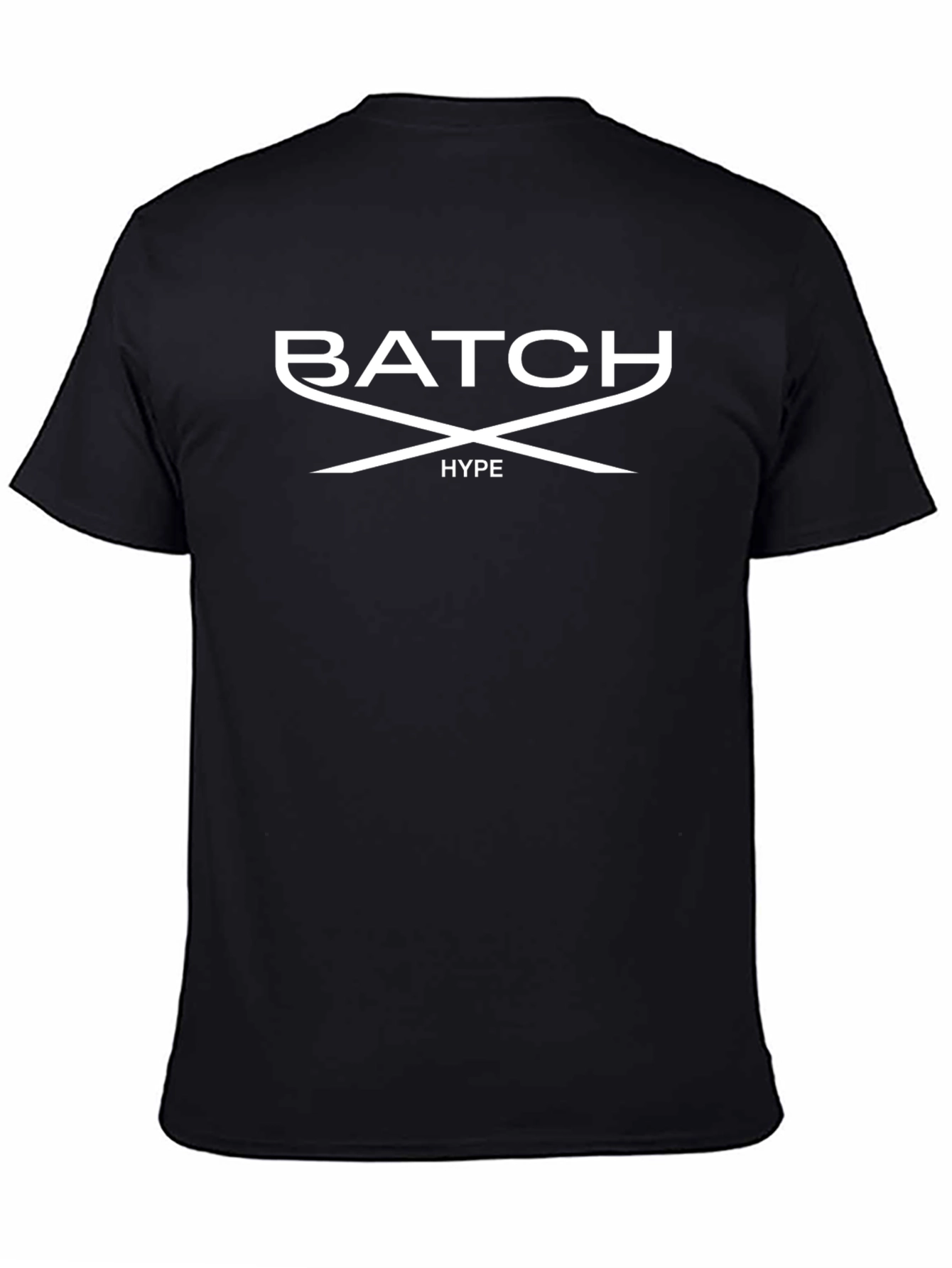 Batch Hype Black Graphic Tee - Stylish Mens T-Shirt