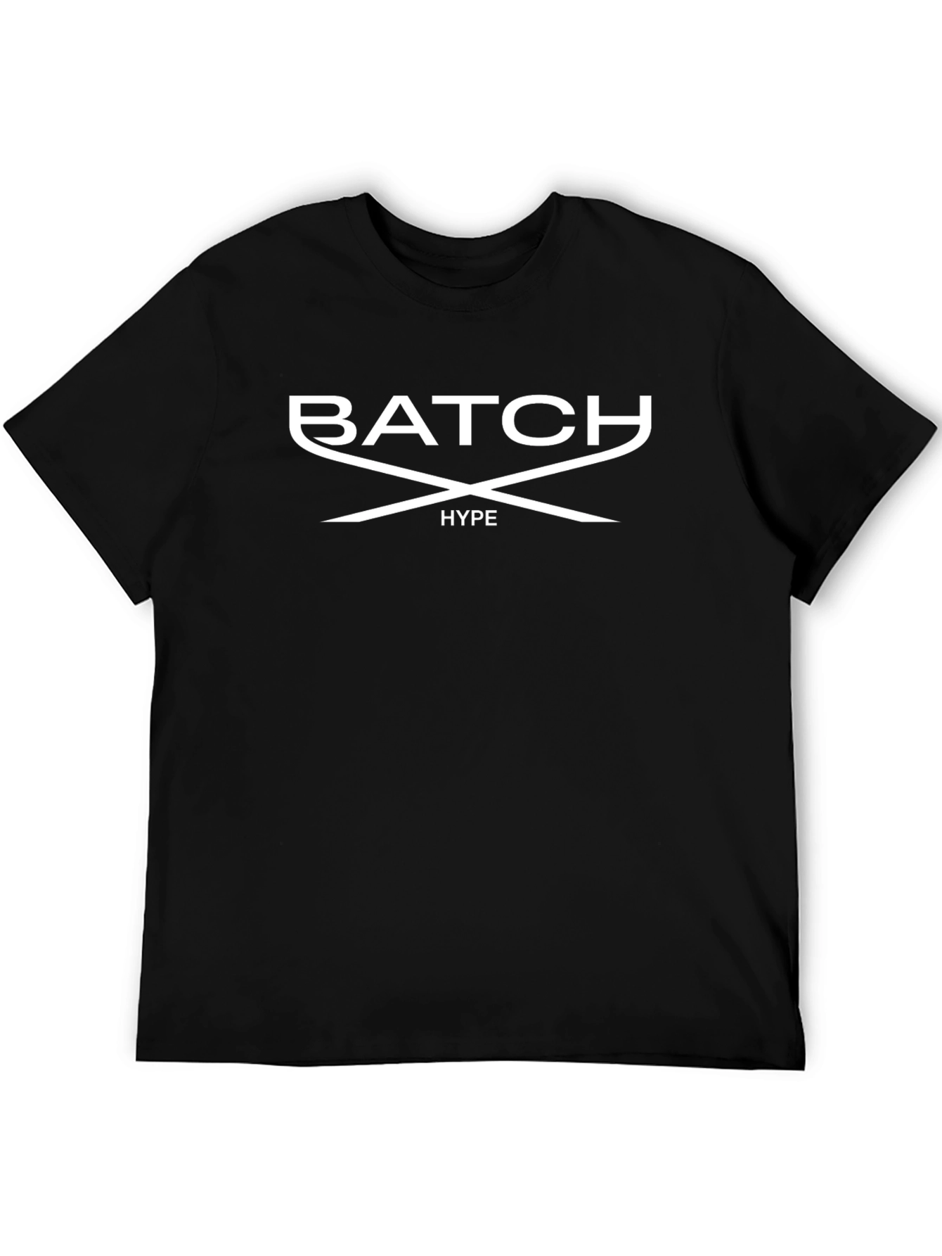 Batch Hype Black Graphic Tee - Stylish Mens T-Shirt