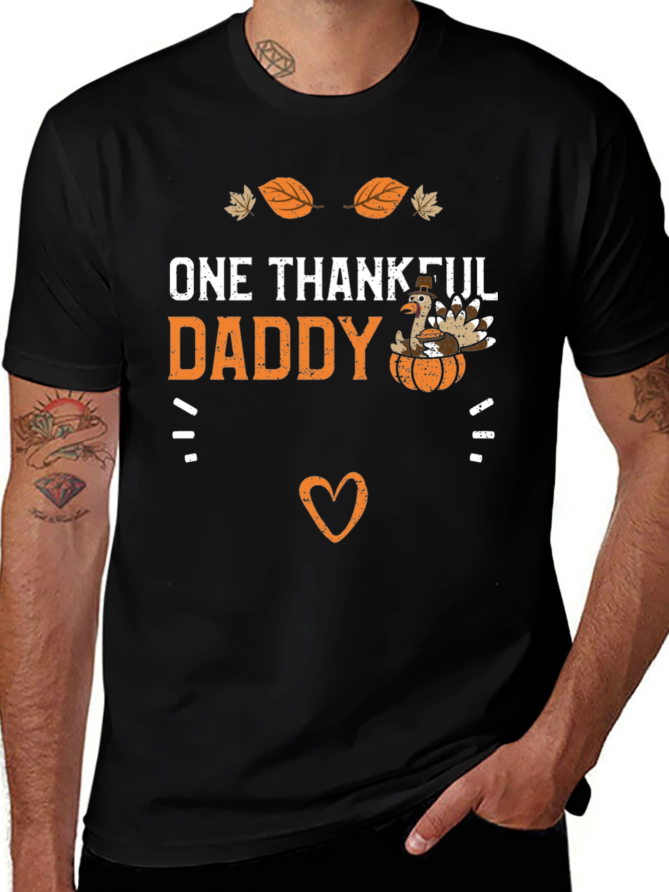 One Thankful Daddy Thanksgiving T-Shirt
