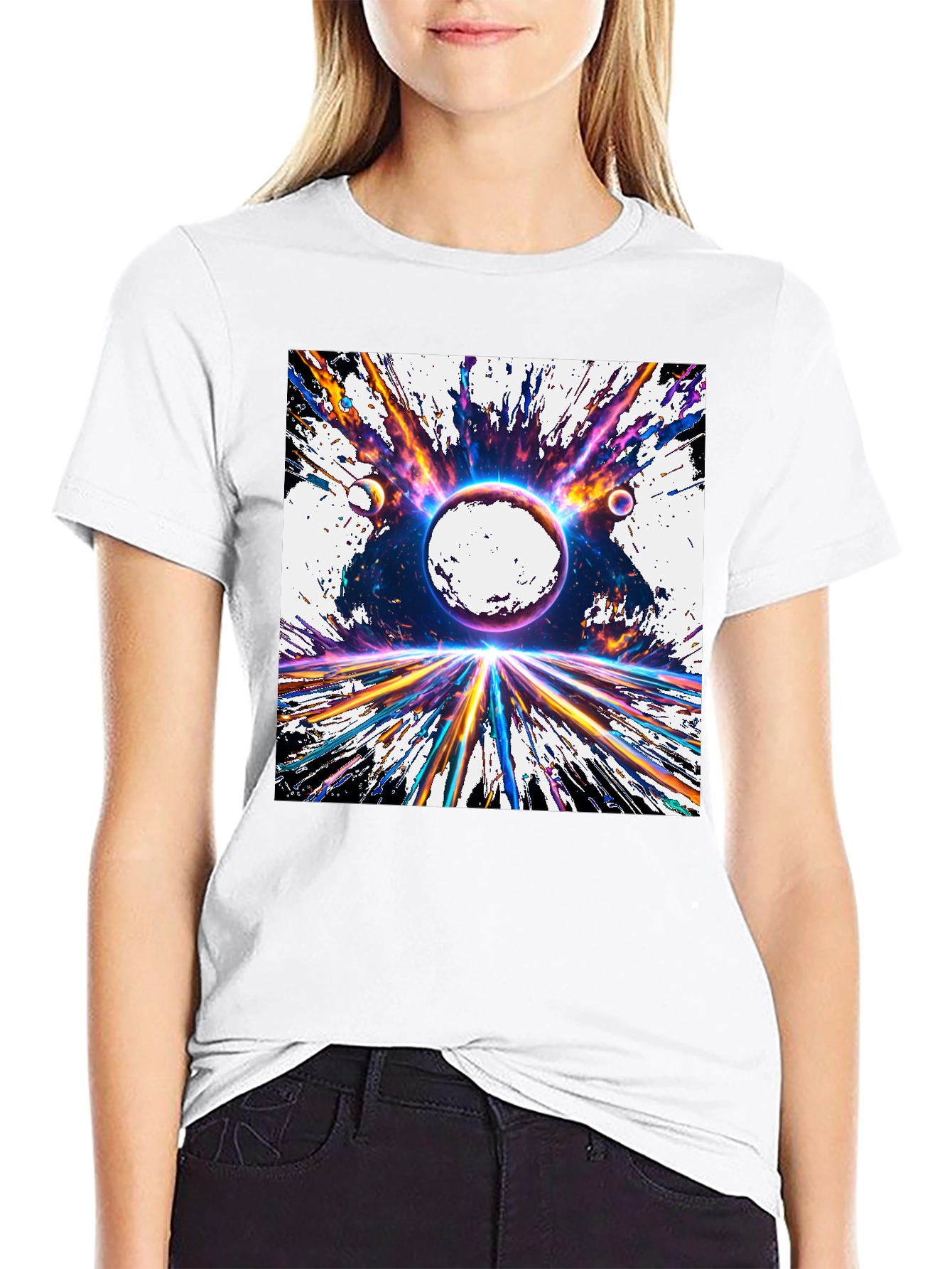 Space Explosion Graphic Tee