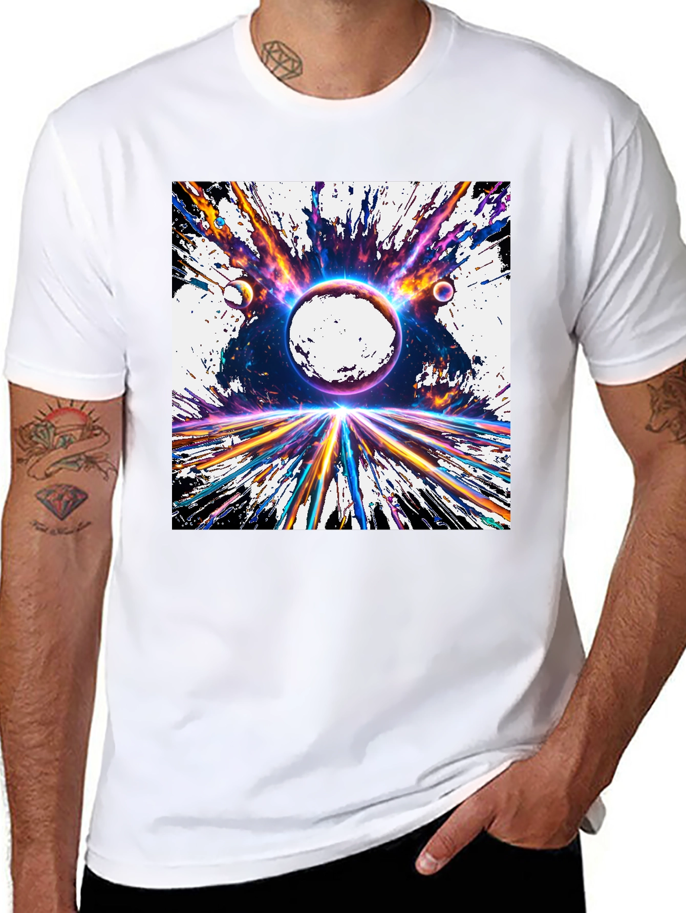 Space Explosion Graphic Tee