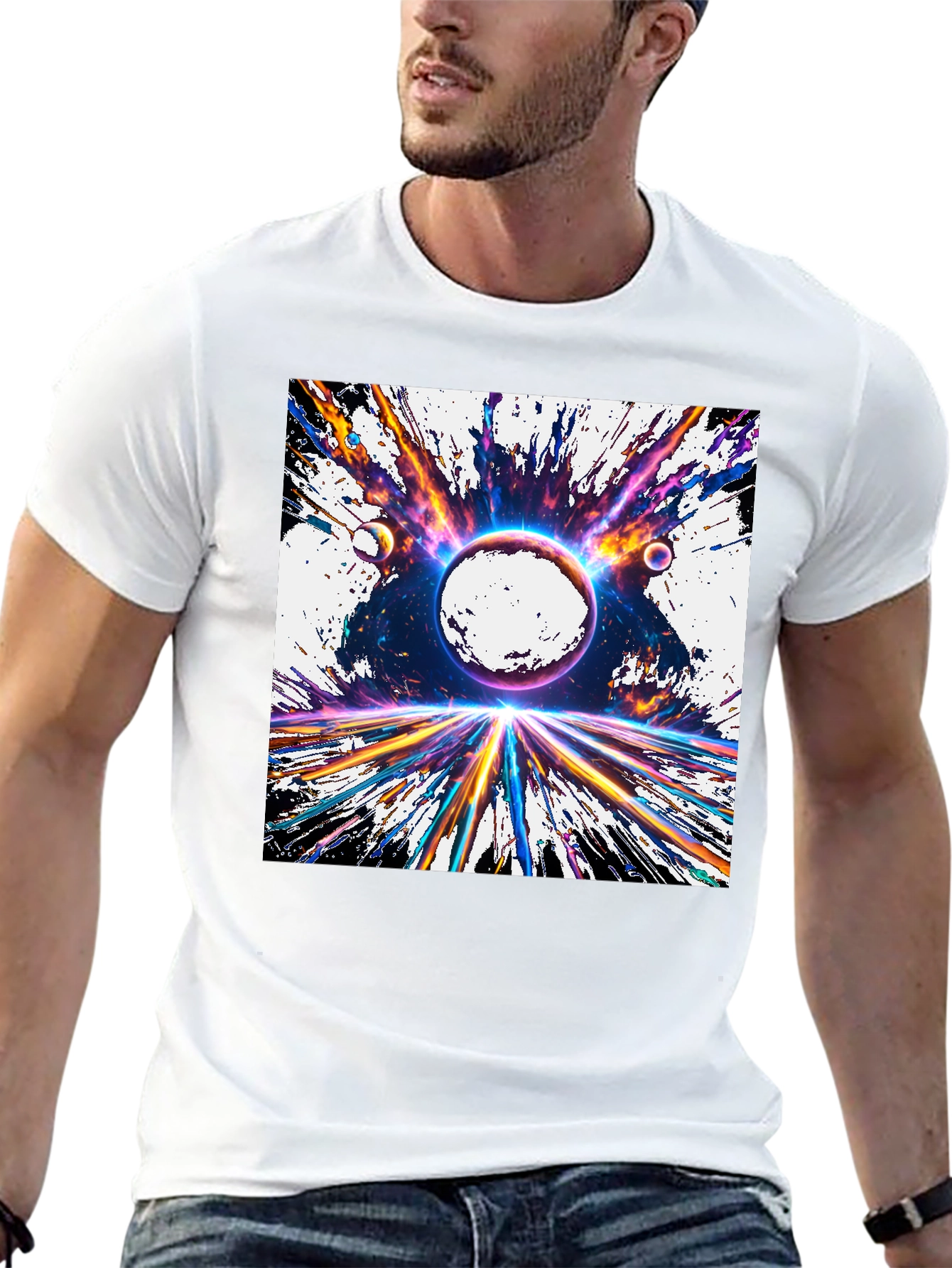 Space Explosion Graphic Tee