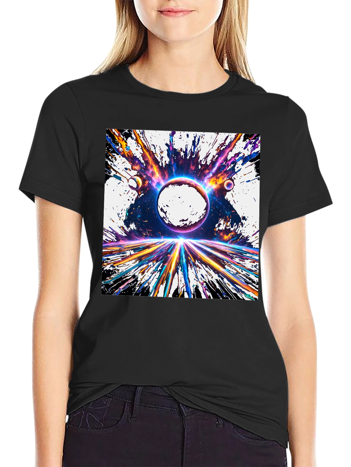 Space Explosion Graphic Tee