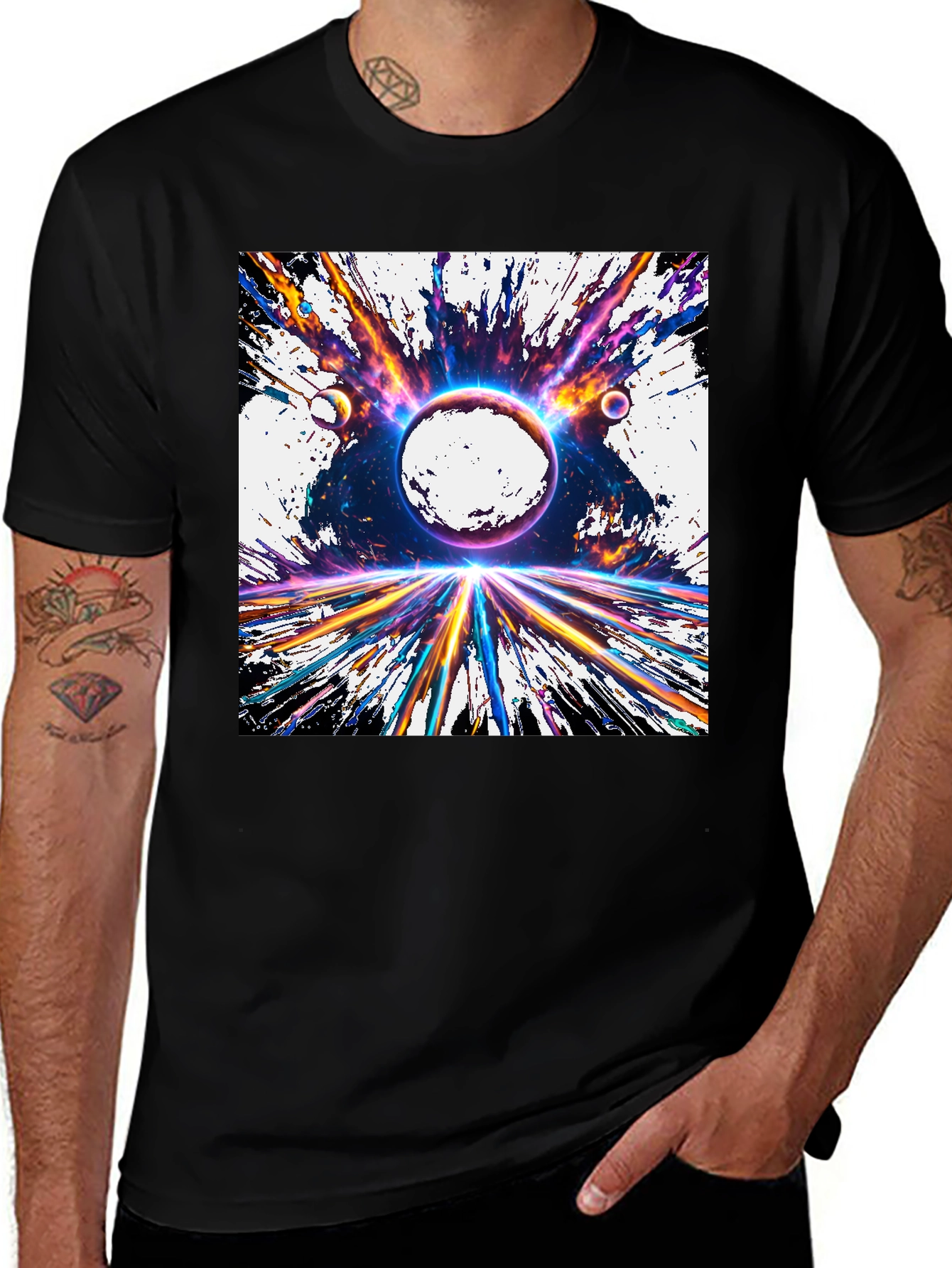 Space Explosion Graphic Tee