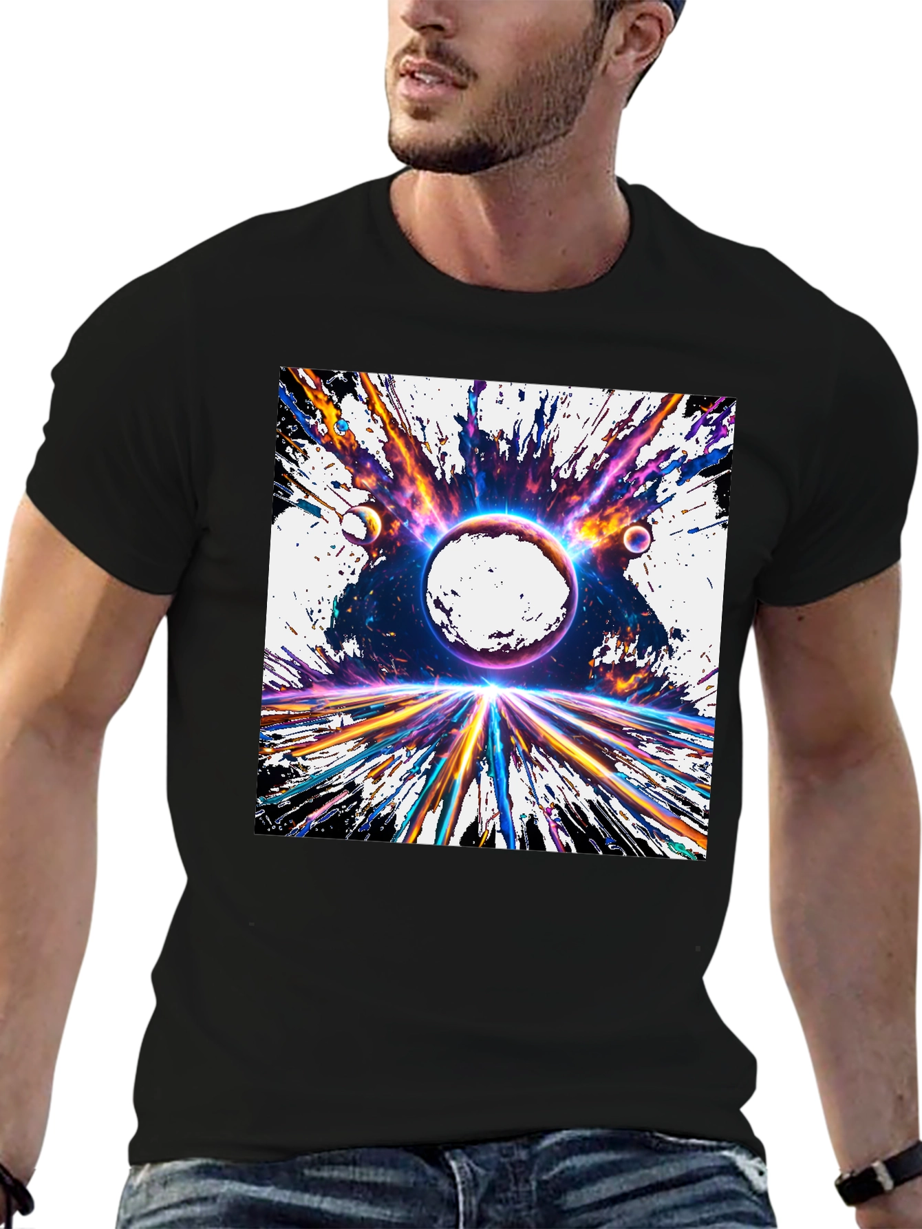 Space Explosion Graphic Tee