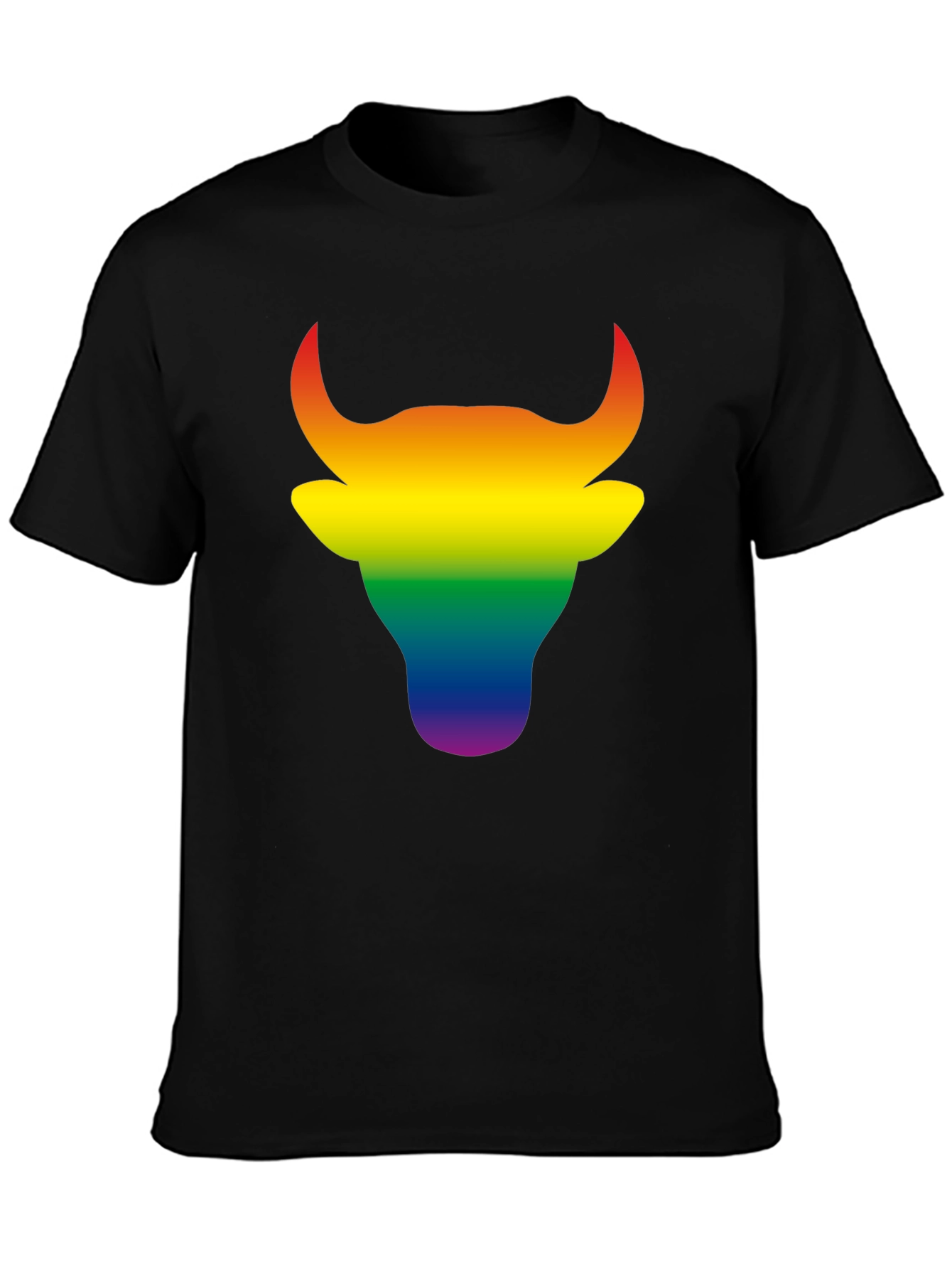 Rainbow Bull Graphic Tee - Bold Pride Style