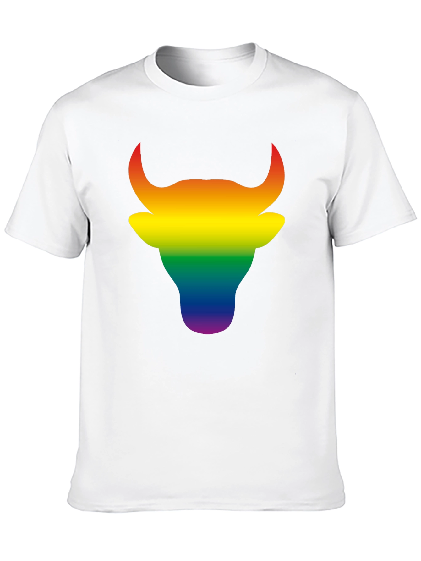 Rainbow Bull Graphic Tee - Bold Pride Style