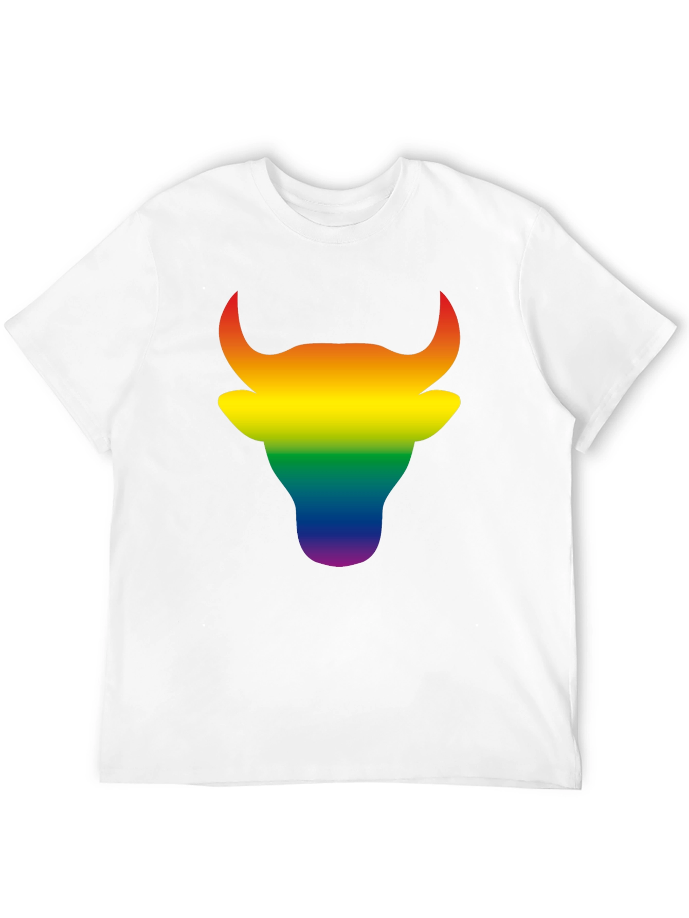 Rainbow Bull Graphic Tee - Bold Pride Style