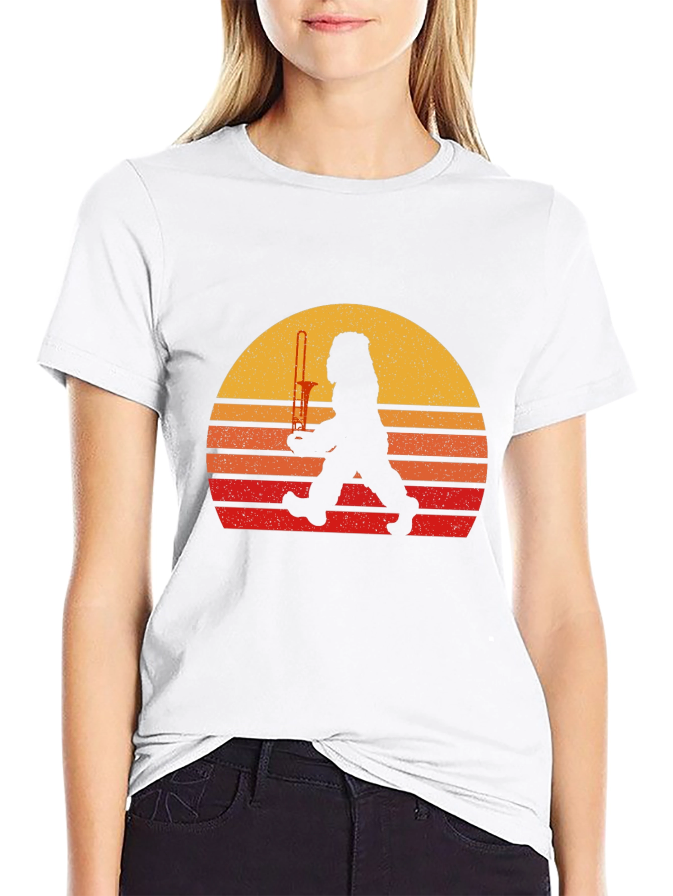 Retro Bigfoot Trombone T-Shirt