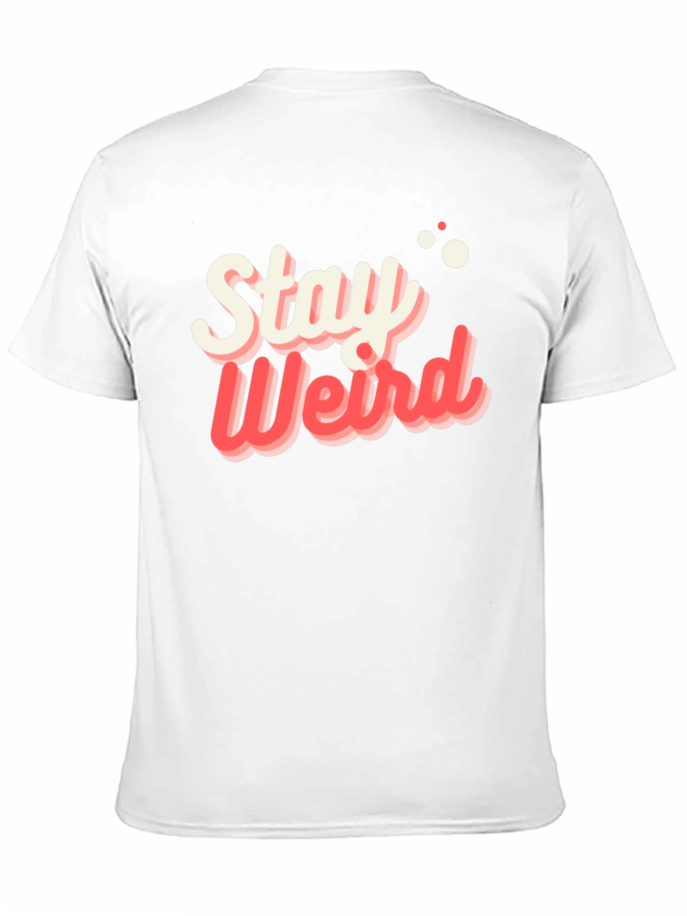 Stay Weird Graphic Tee - Black Cotton T-Shirt