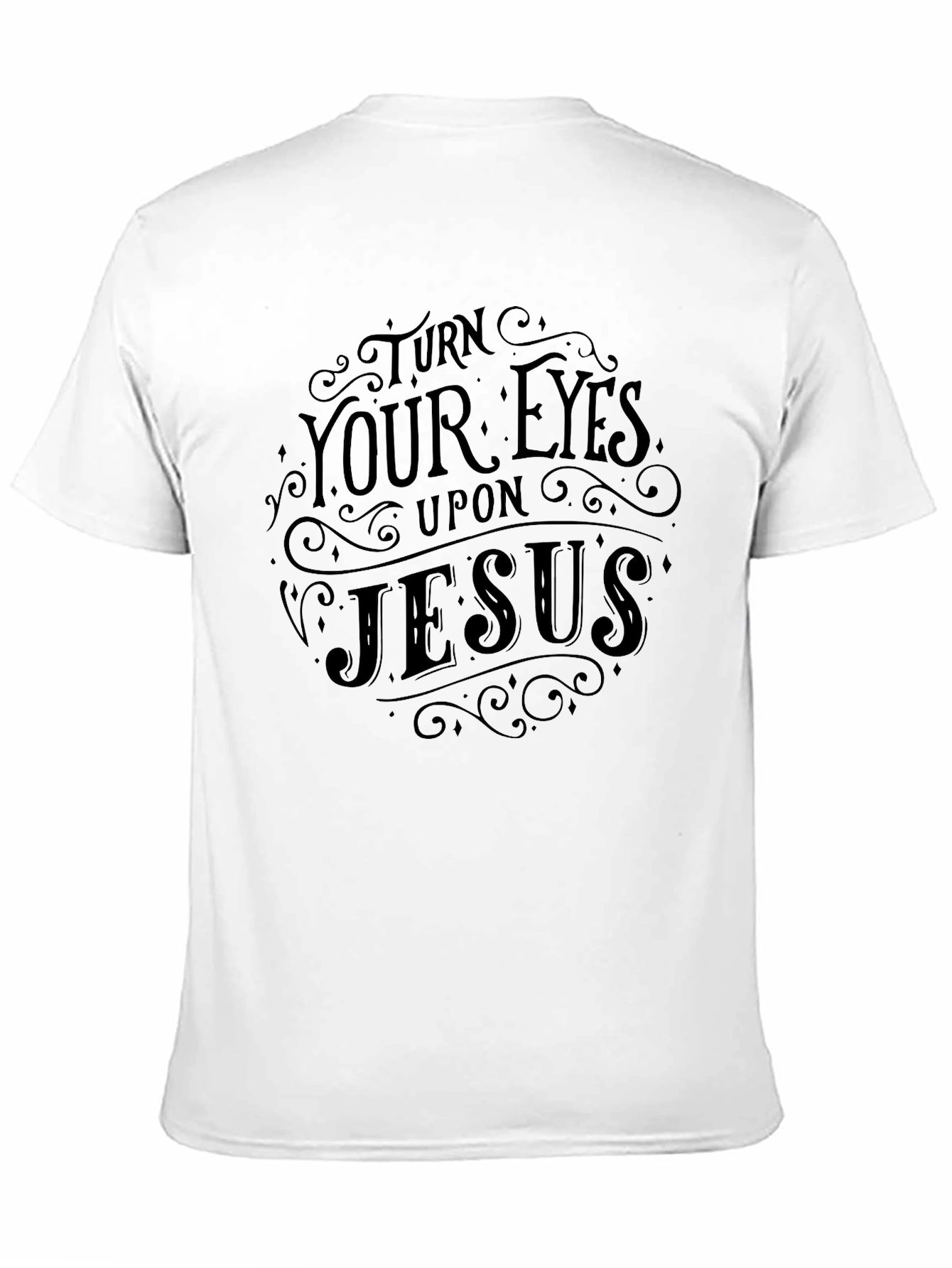 Turn Your Eyes Upon Jesus Black Graphic Tee