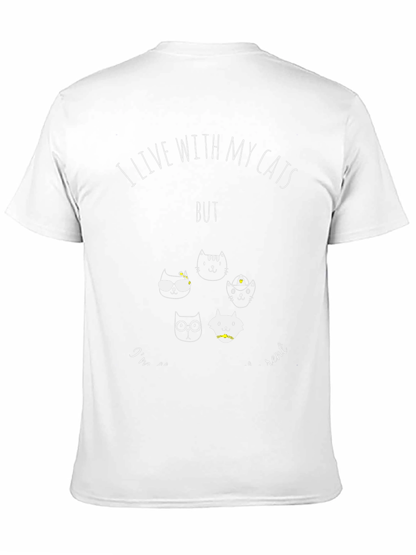 I Live With My Cats T-Shirt
