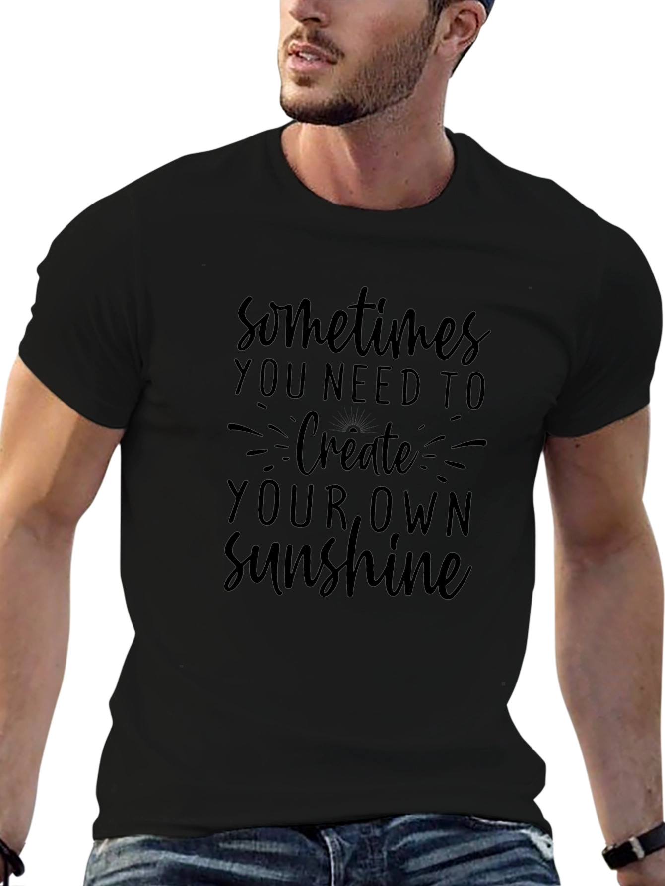 Inspirational Graphic Tee - Create Your Own Sunshine