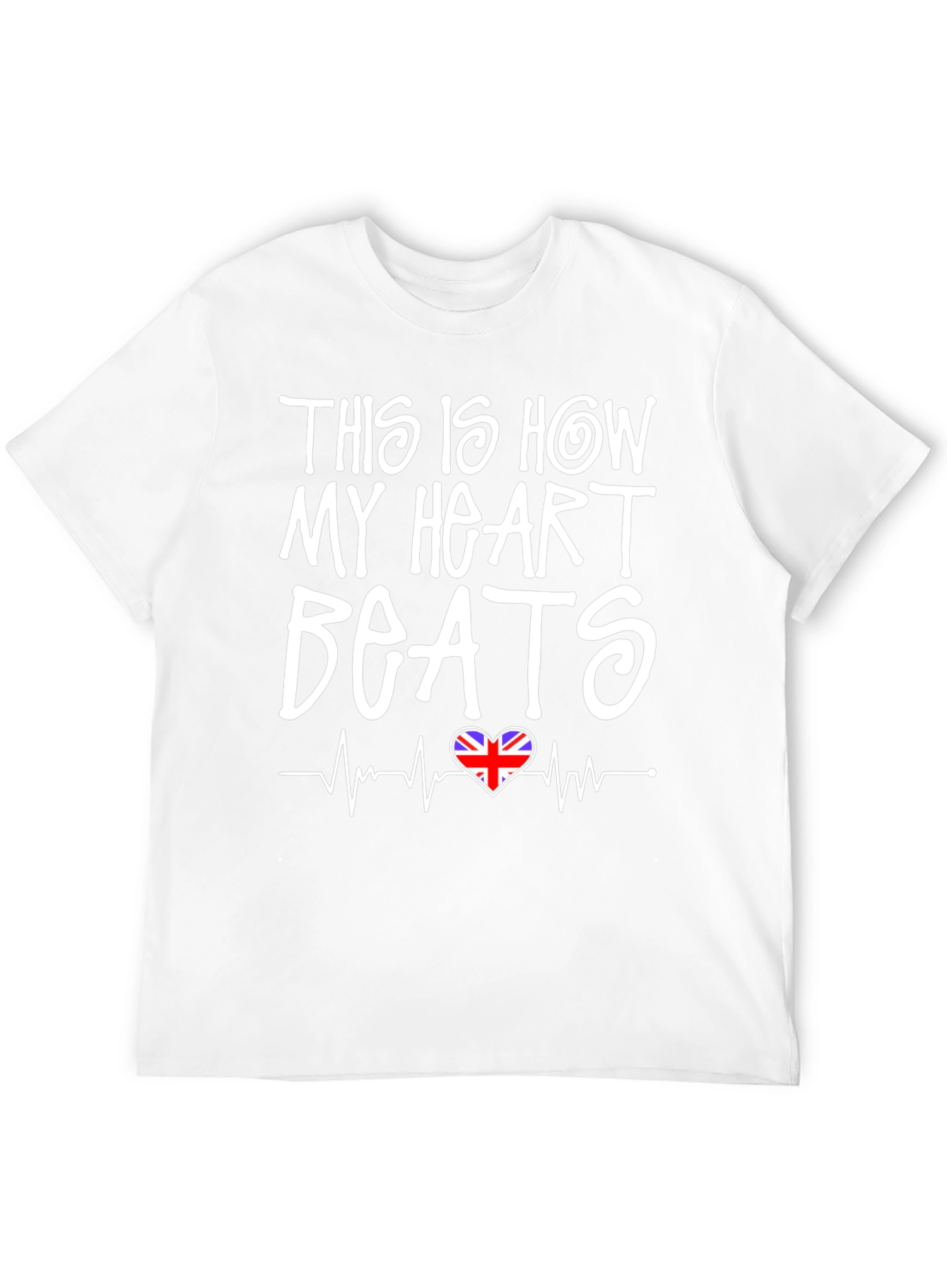 Union Jack Heartbeat T-Shirt - British Pride