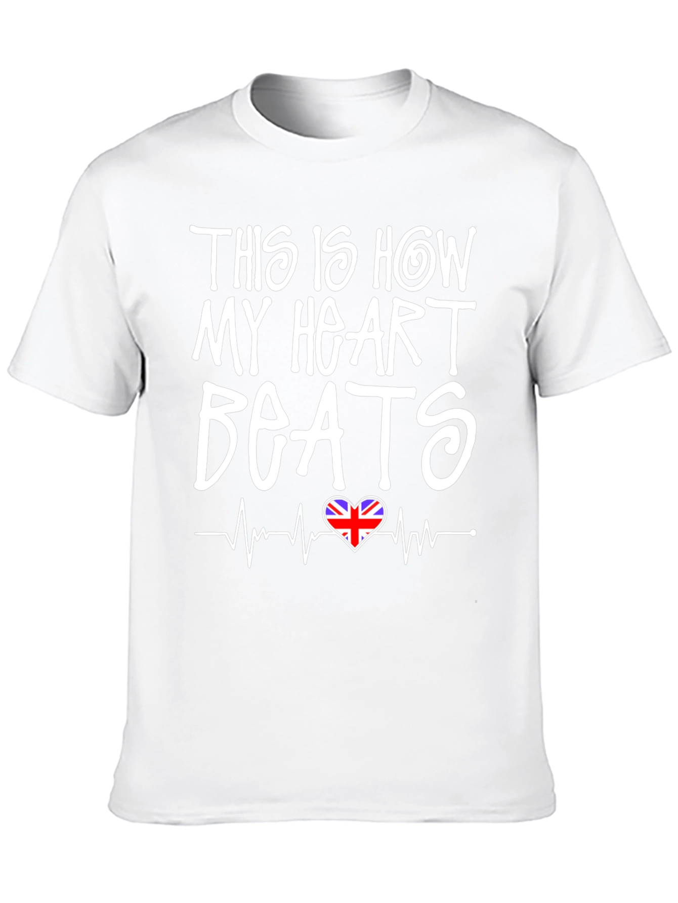 Union Jack Heartbeat T-Shirt - British Pride