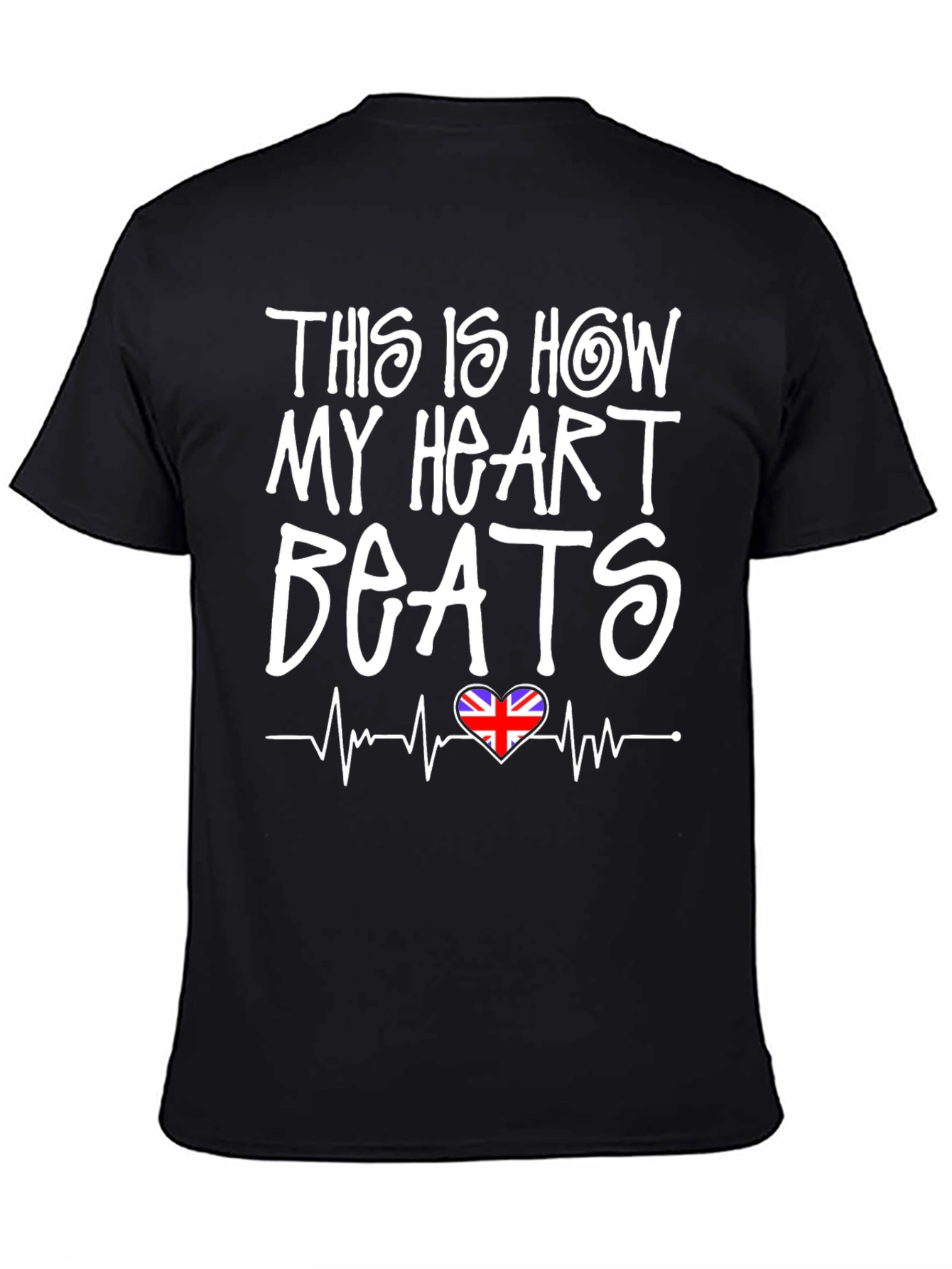 Union Jack Heartbeat T-Shirt - British Pride