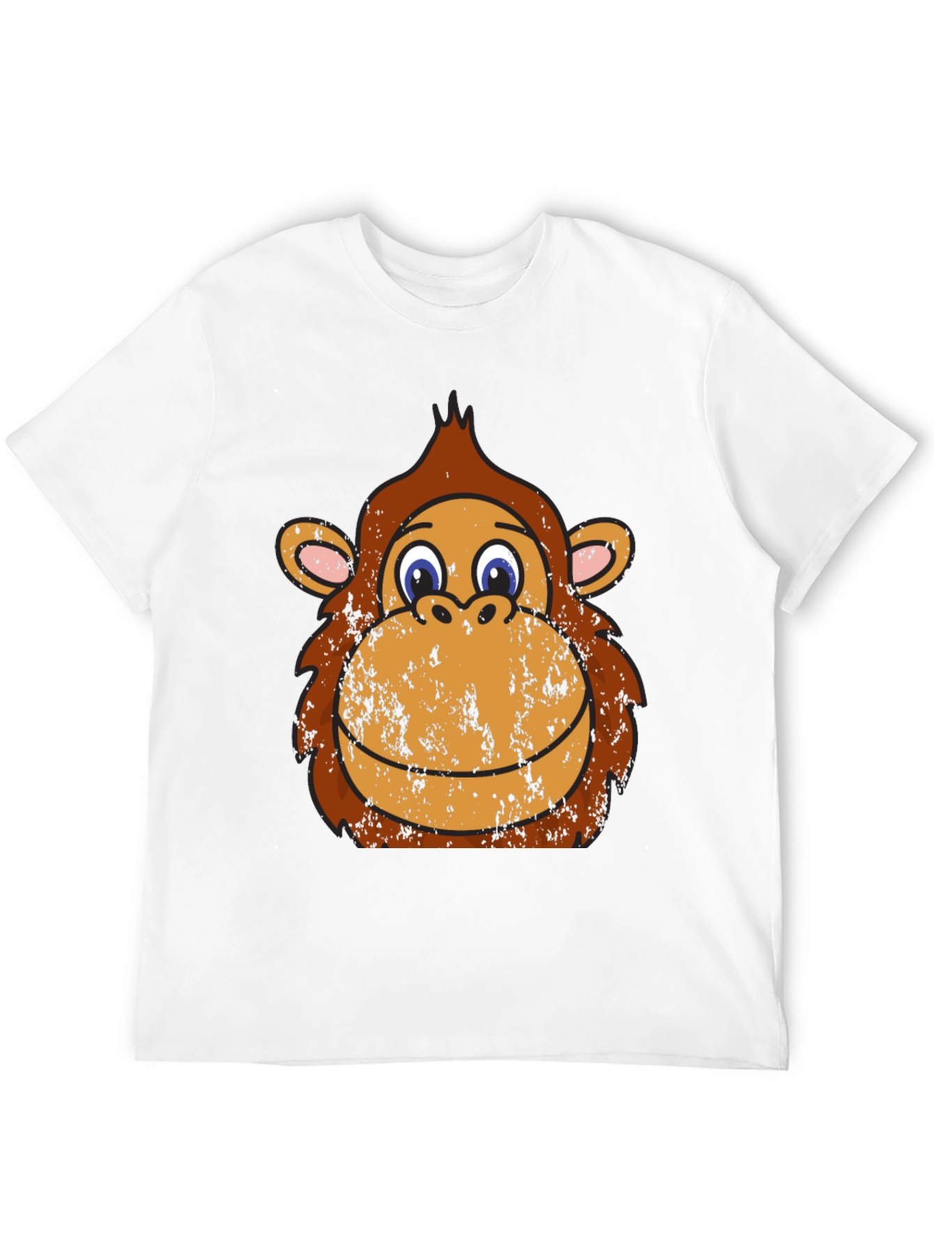Monkey Face Graphic Tee - Black