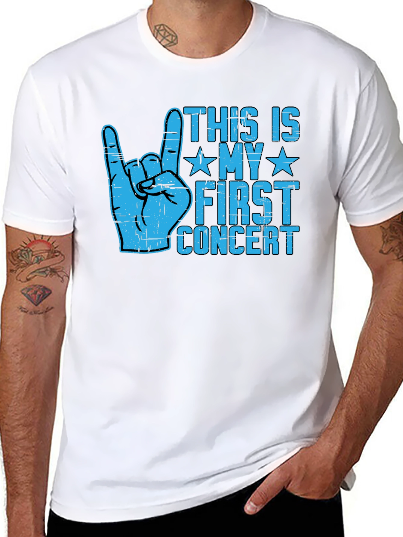First Concert T-Shirt - Rock On Design