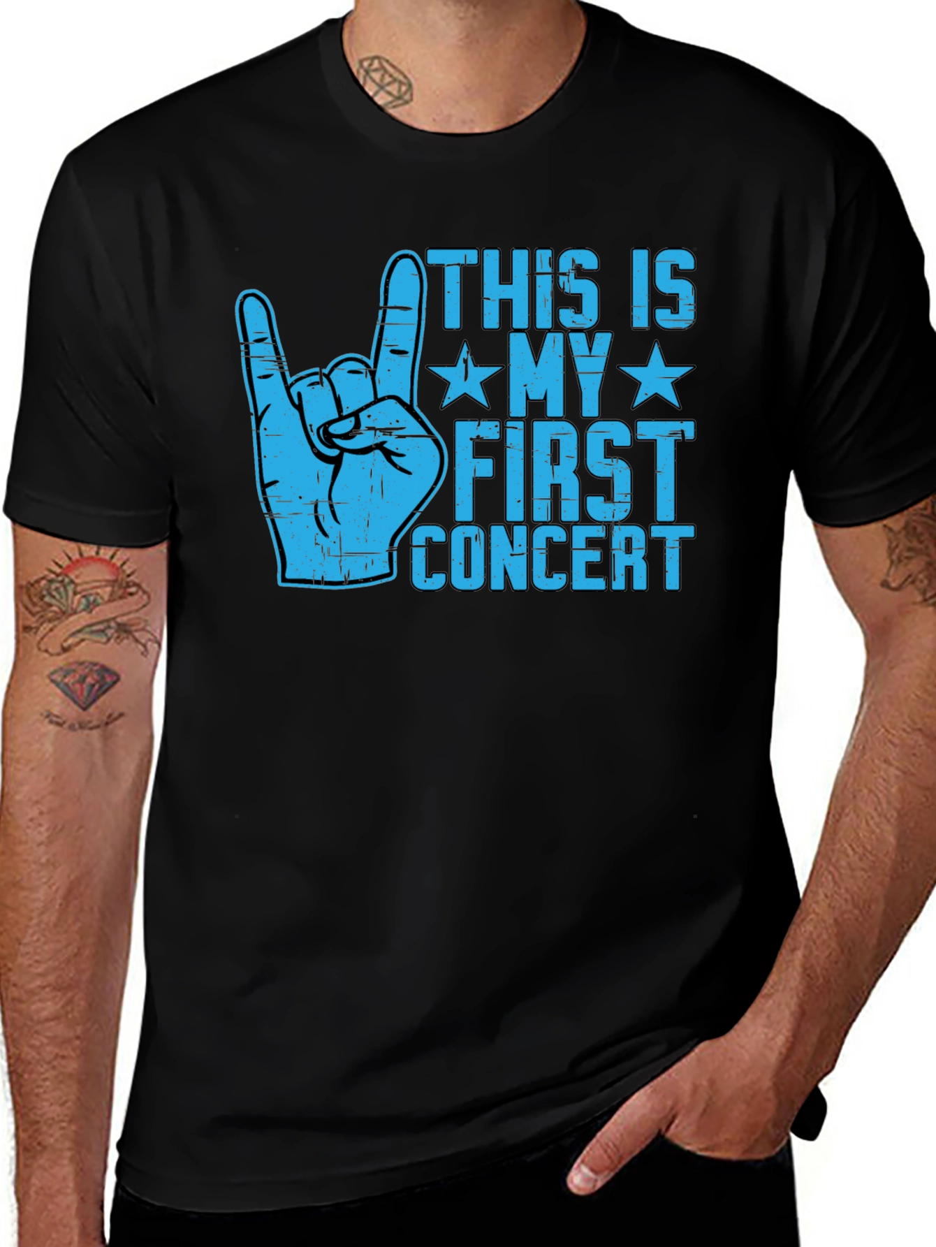 First Concert T-Shirt - Rock On Design