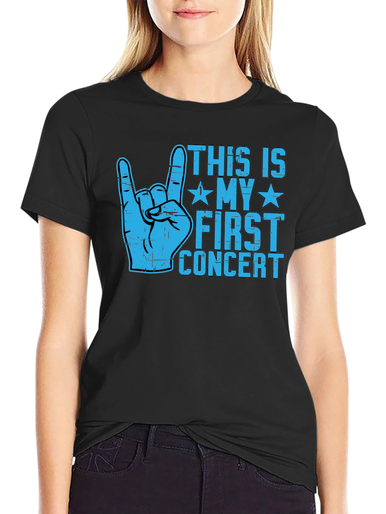 First Concert T-Shirt - Rock On Design