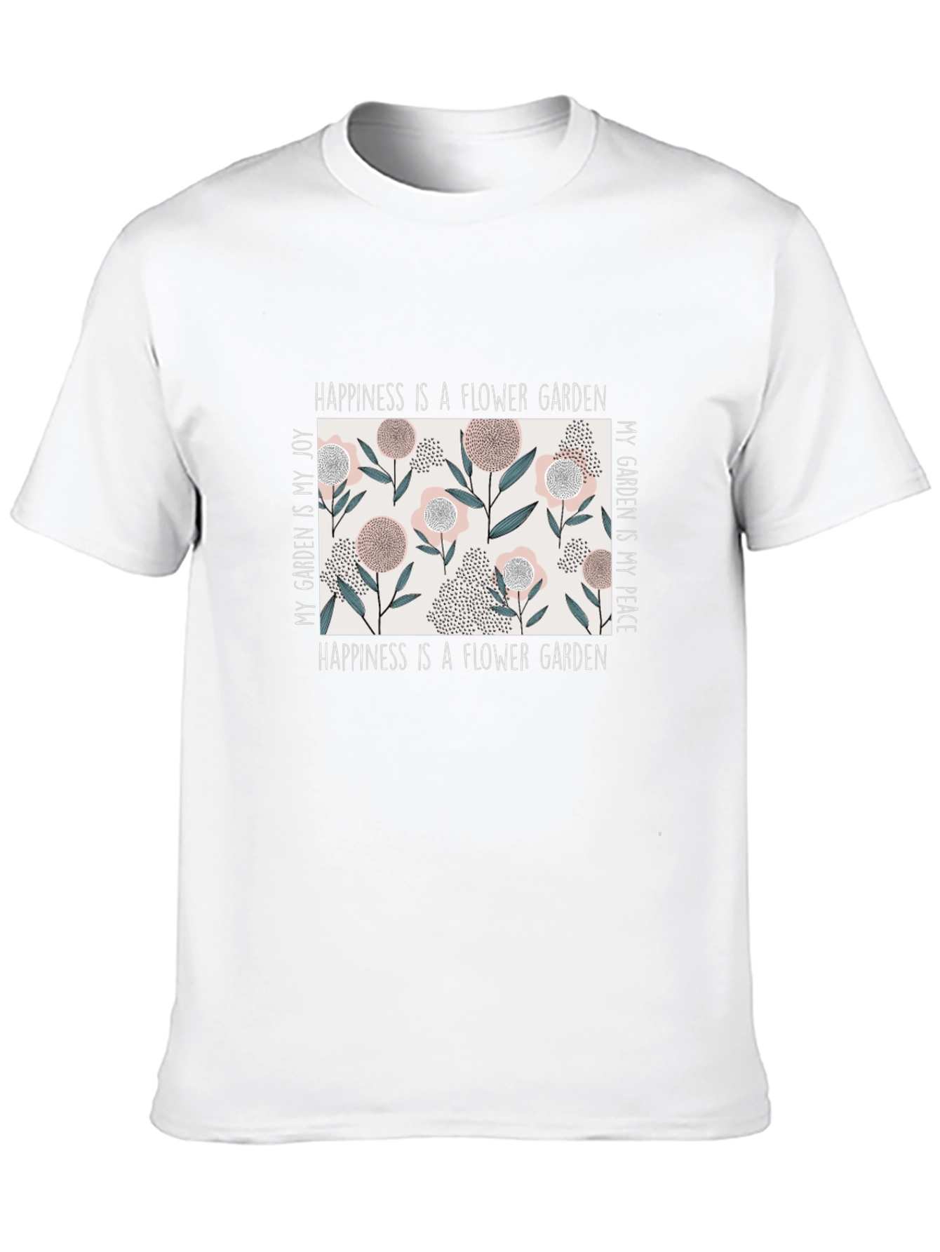 Happiness Flower Garden Graphic Tee