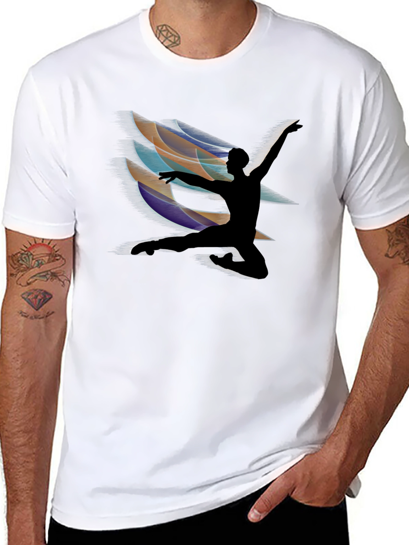 Dancing Silhouette Graphic T-Shirt