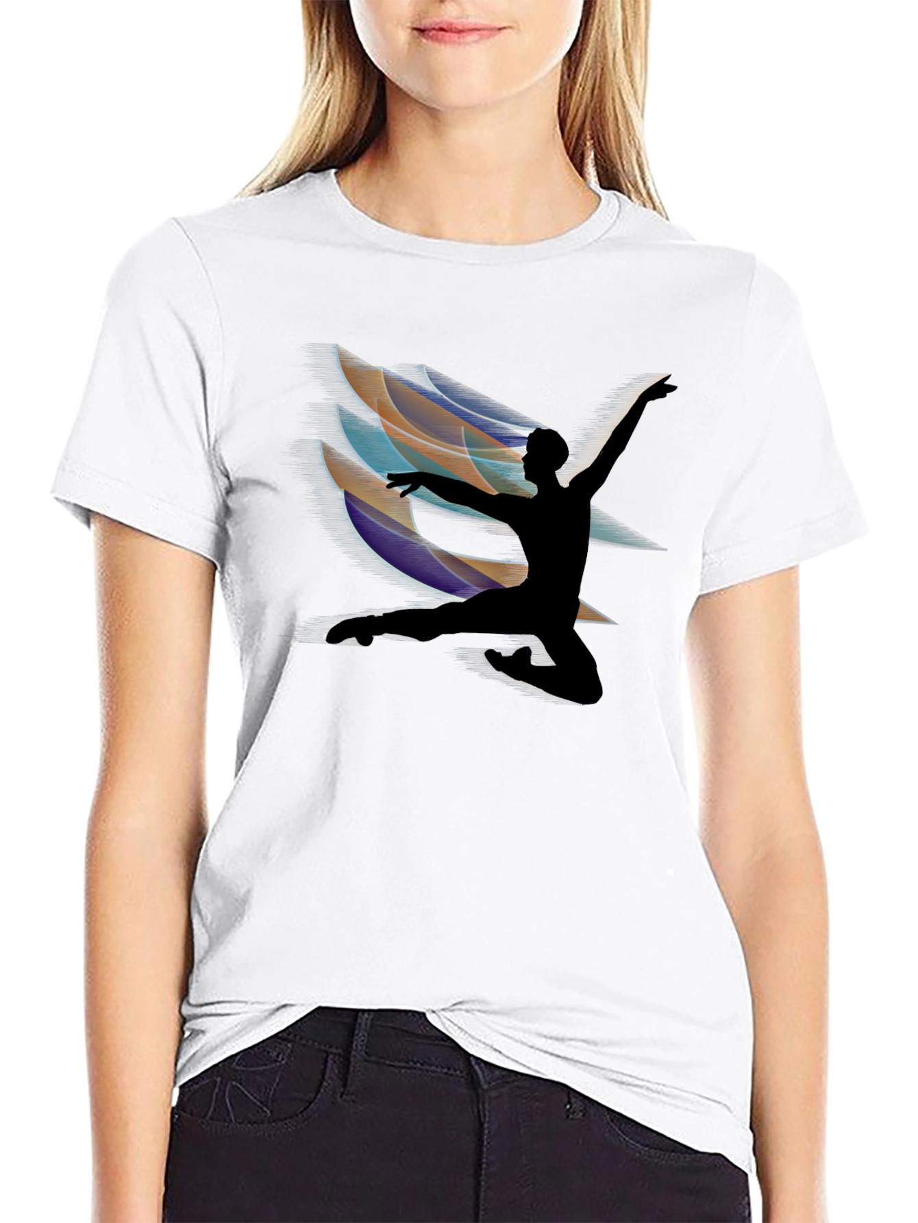 Dancing Silhouette Graphic T-Shirt