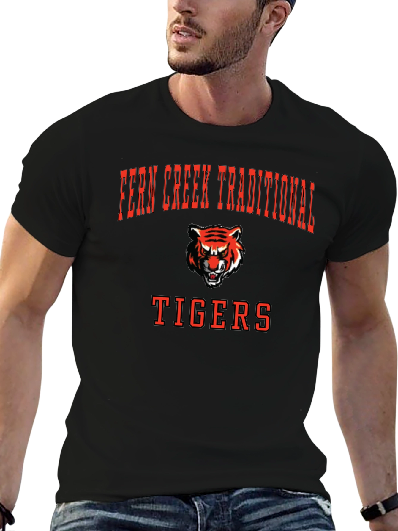 Fern Creek Traditional Tigers Black T-Shirt