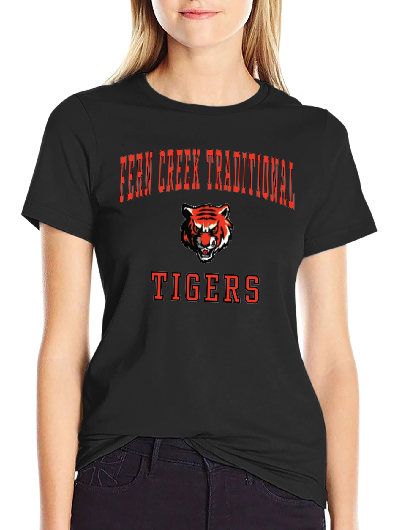 Fern Creek Traditional Tigers Black T-Shirt