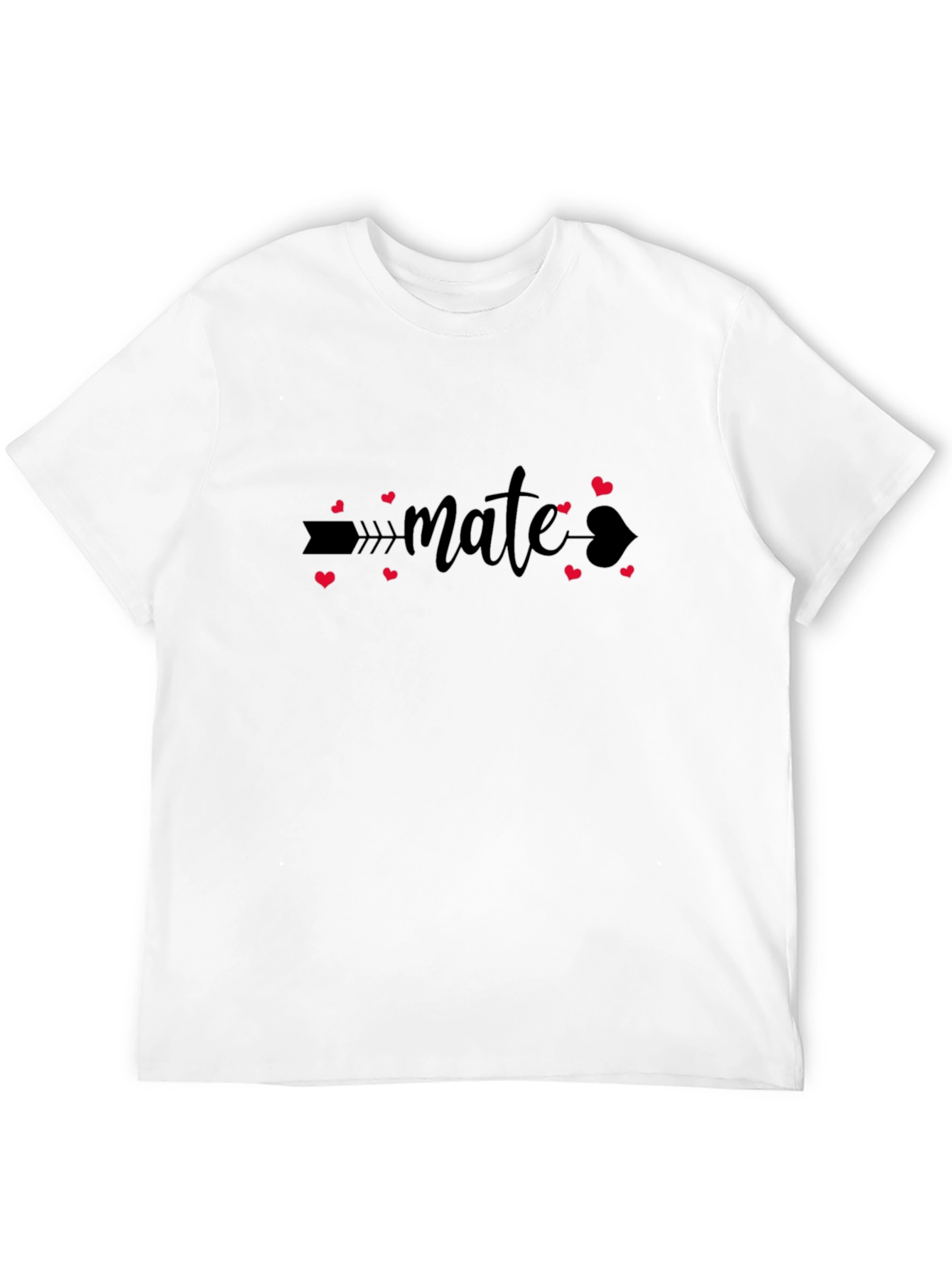 Mate Heart Arrow Black T-Shirt