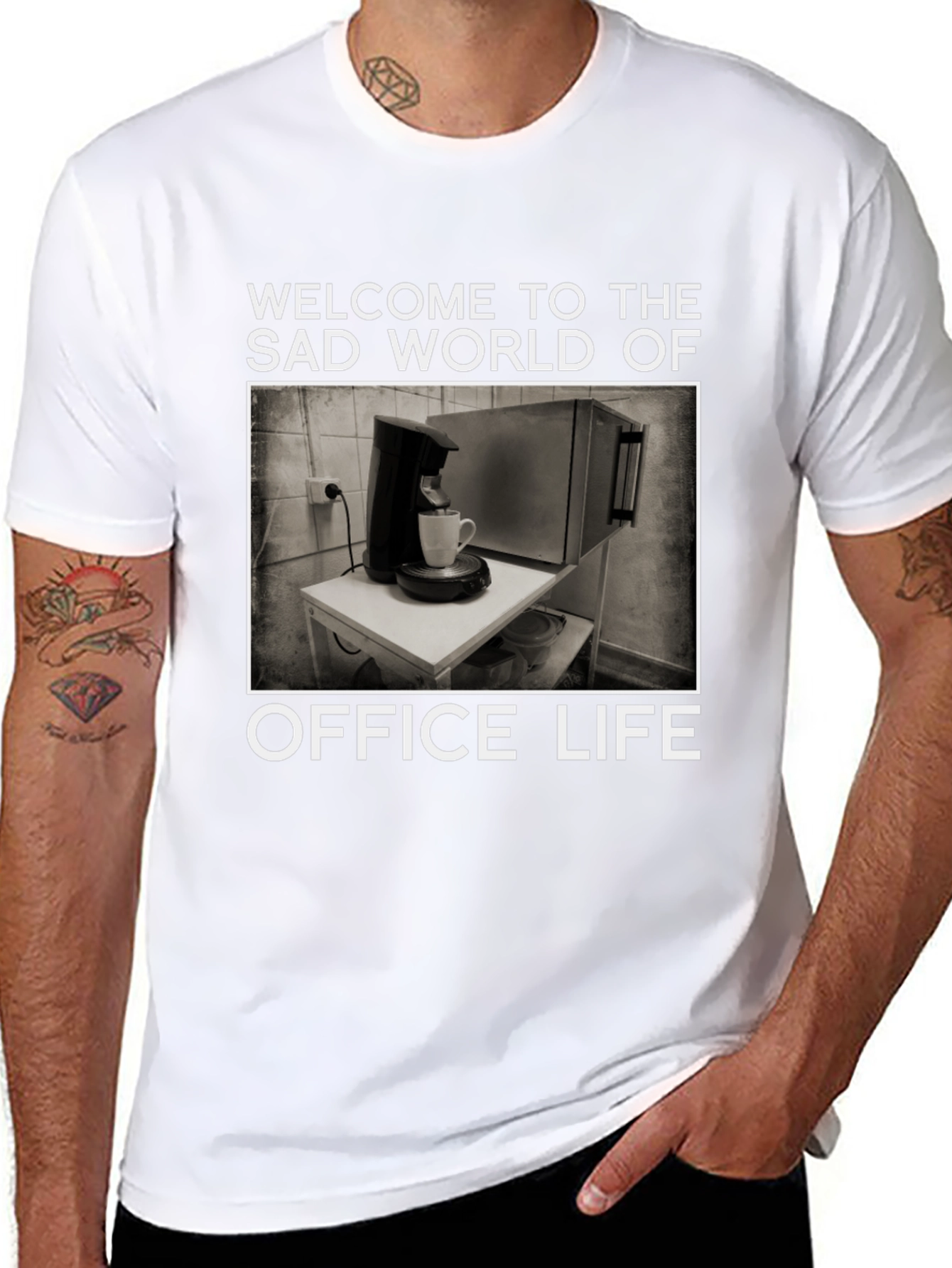 Office Life T-Shirt - Sad World Graphic Tee