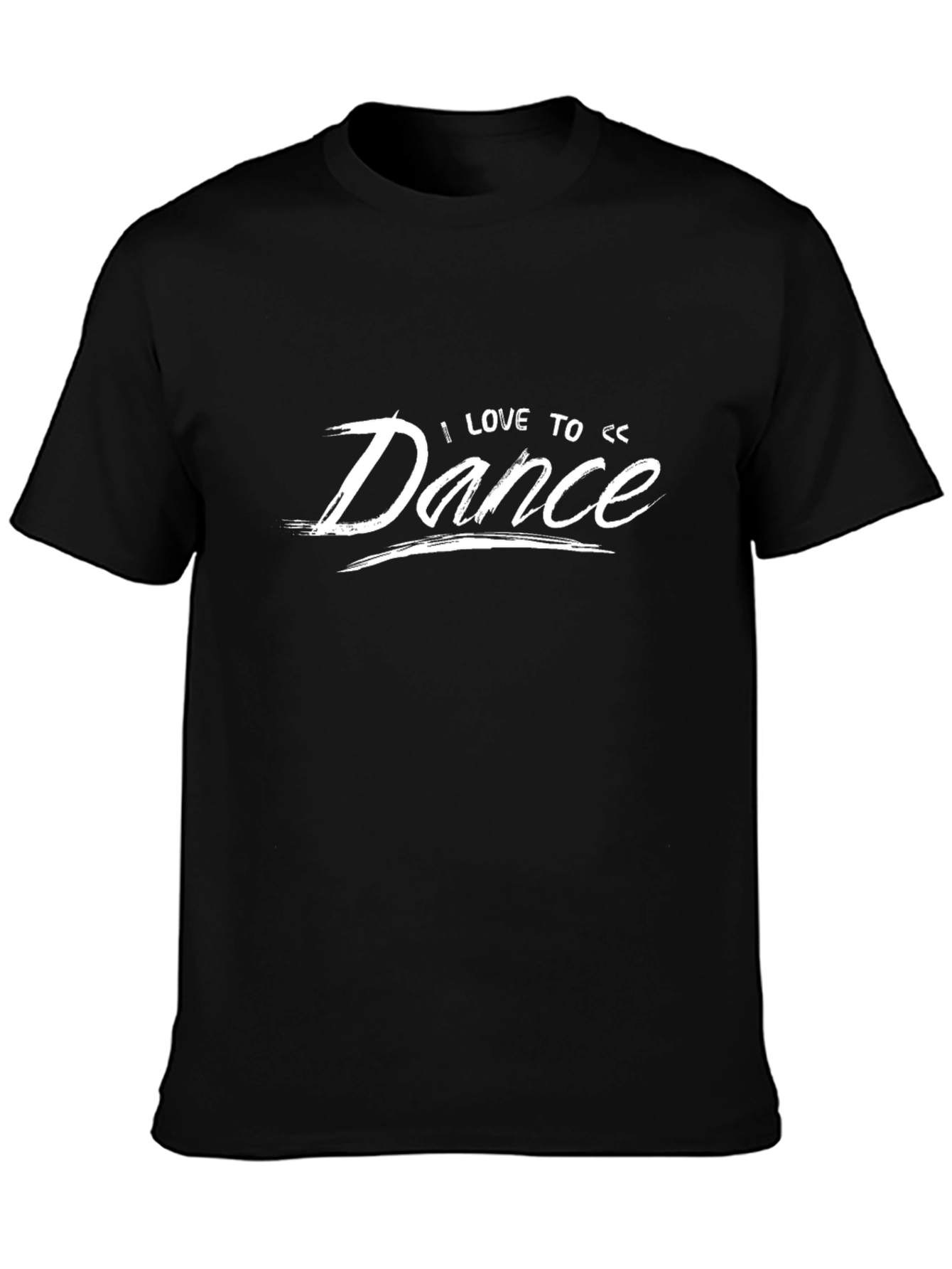 I Love to Dance Graphic Tee - Black