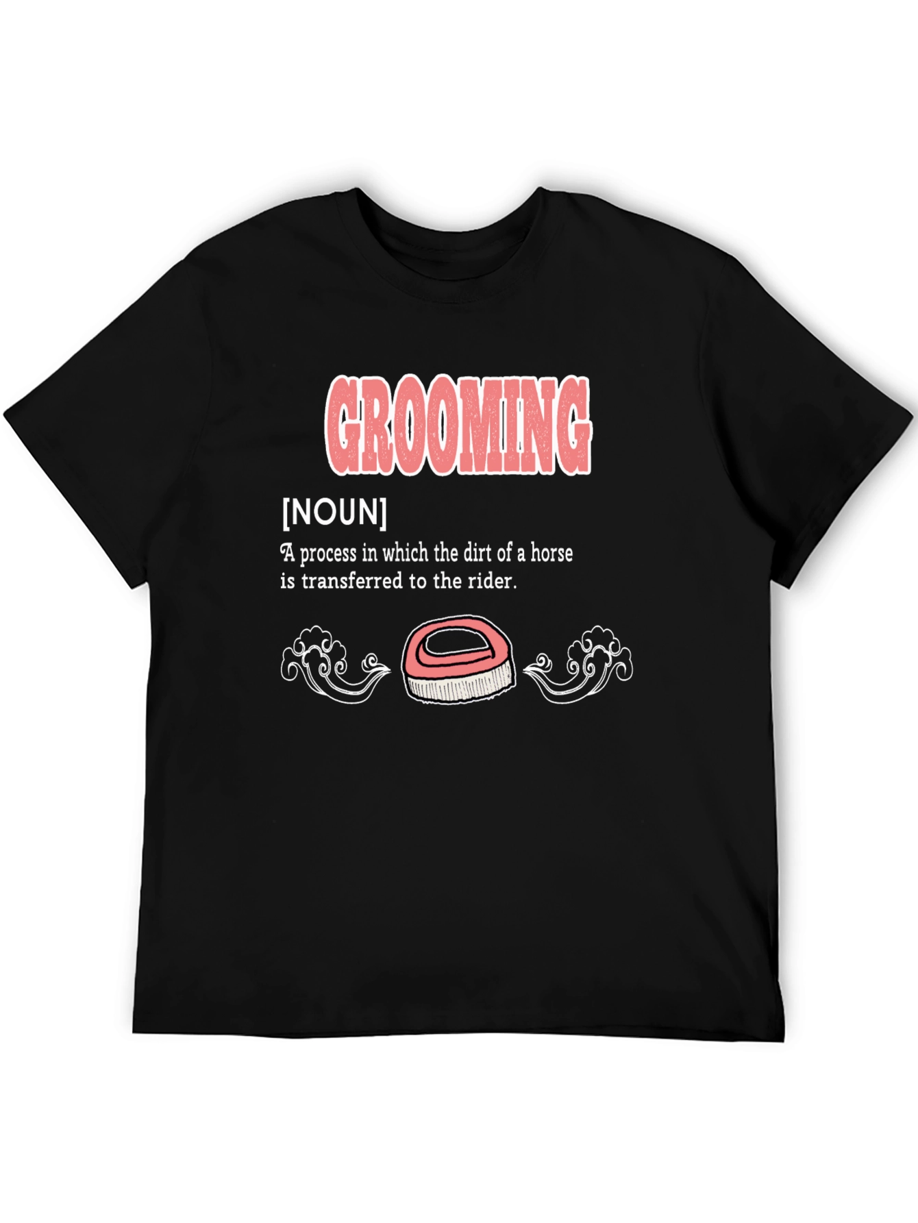 Grooming Horse Dirt Transfer T-Shirt