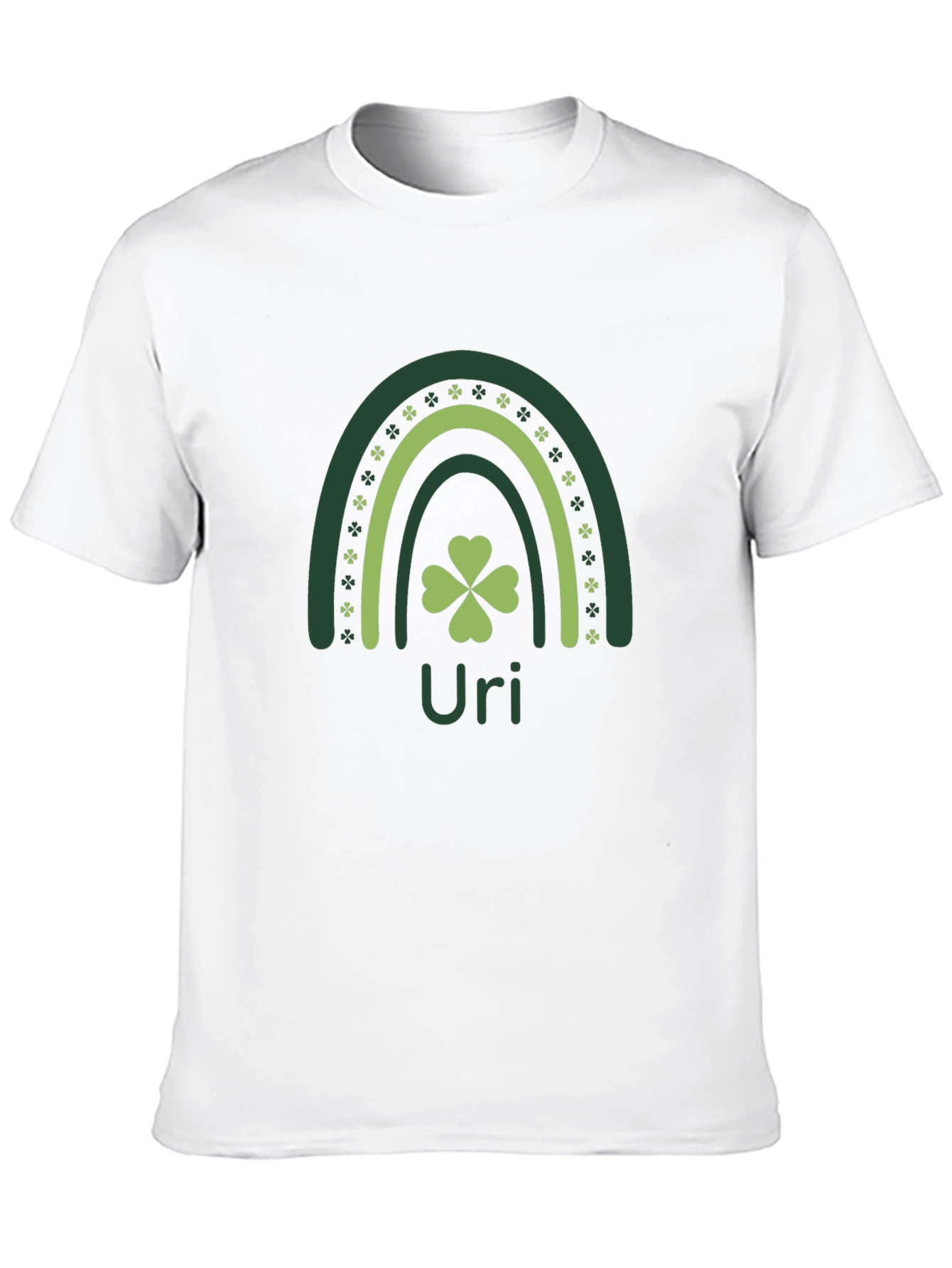 St. Patricks Day Rainbow Clover Personalized T-Shirt