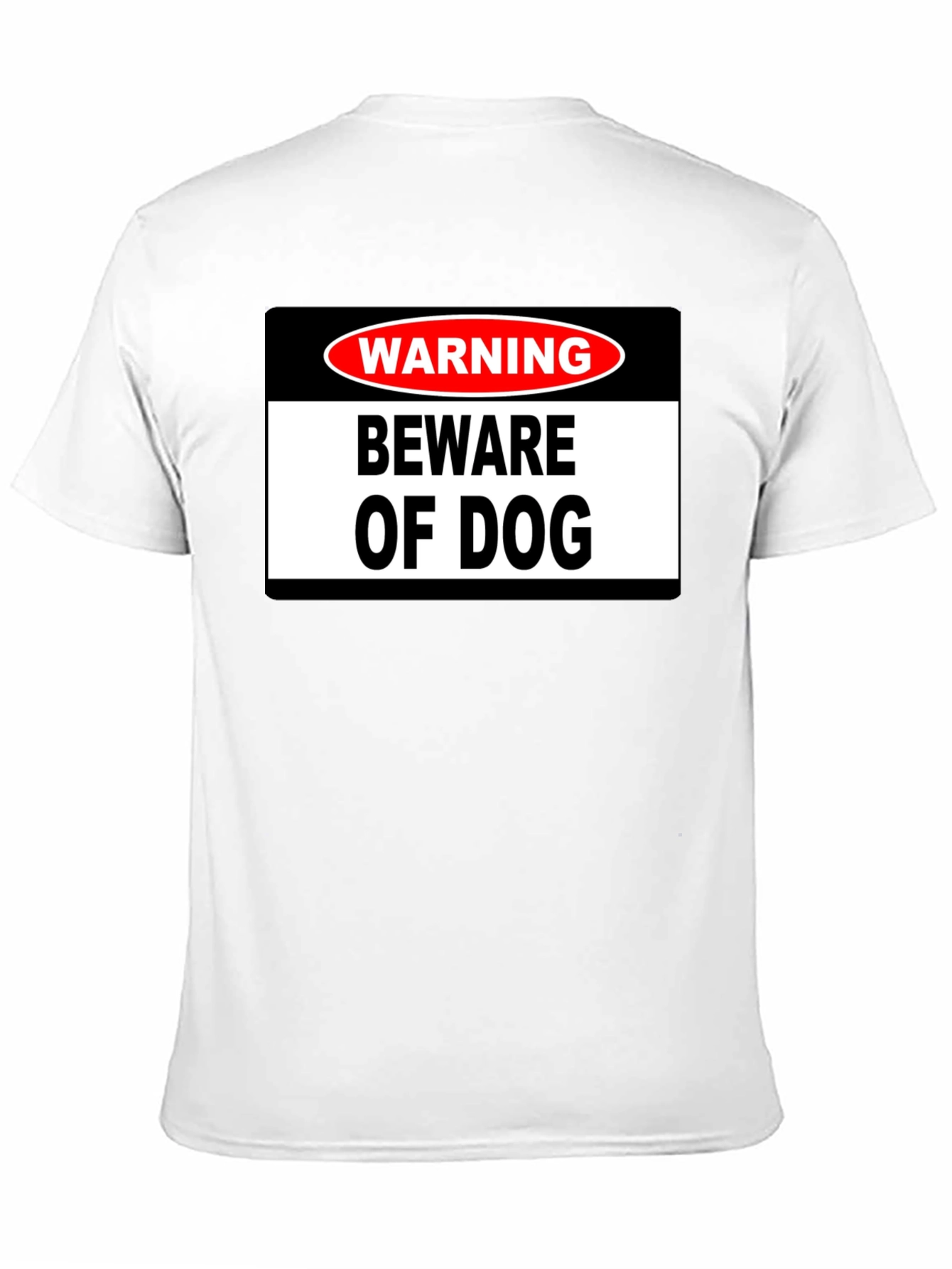 Warning Beware of Dog Graphic T-Shirt