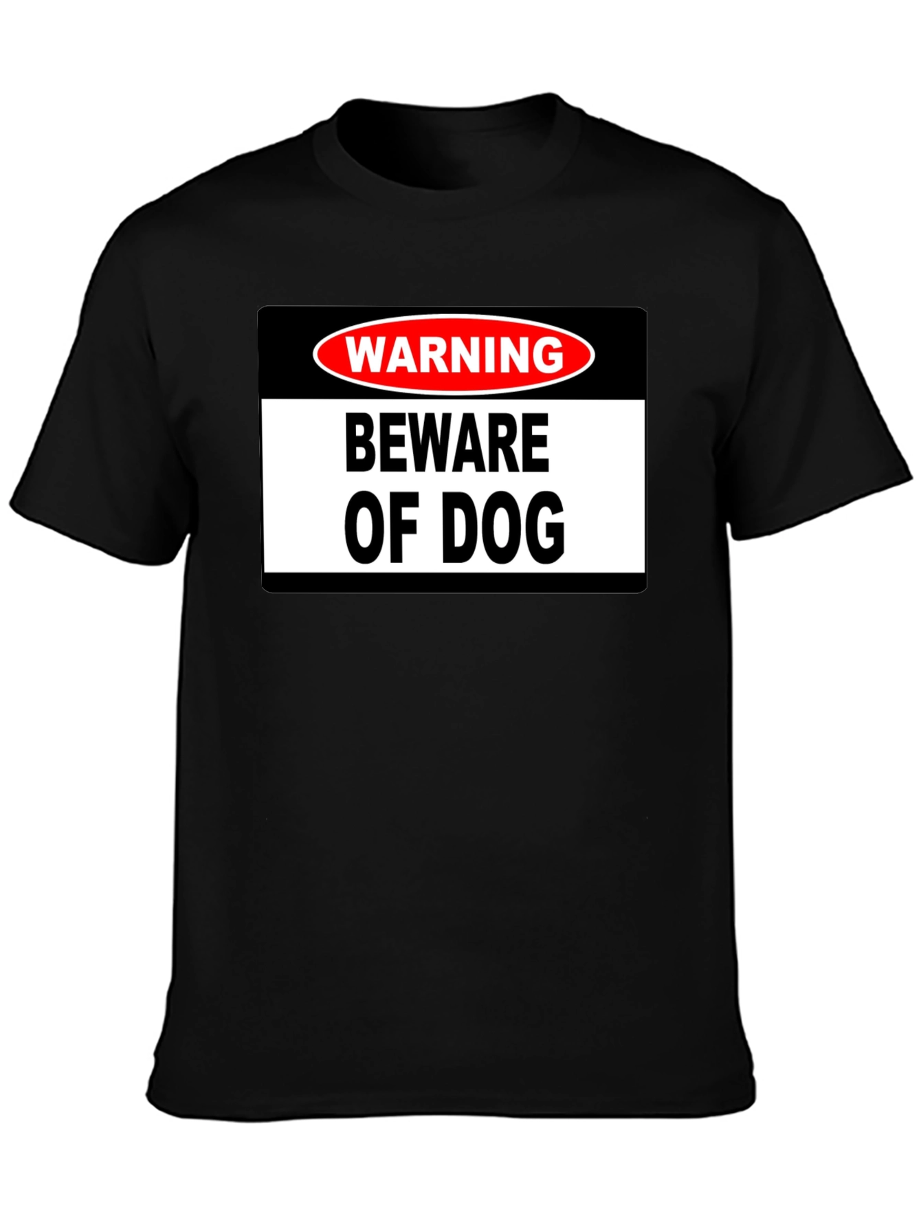 Warning Beware of Dog Graphic T-Shirt