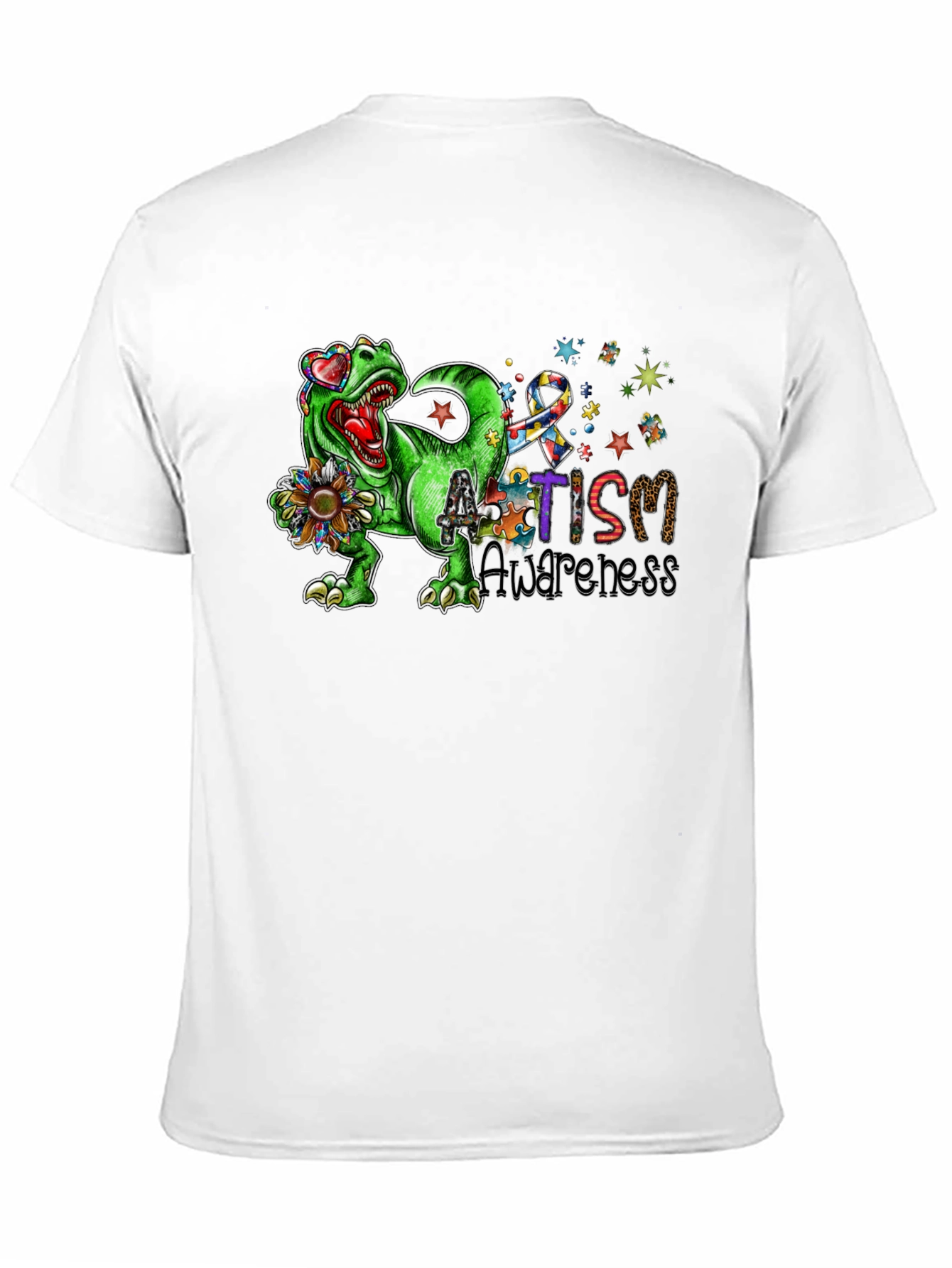 Autism Awareness Dinosaur T-Shirt