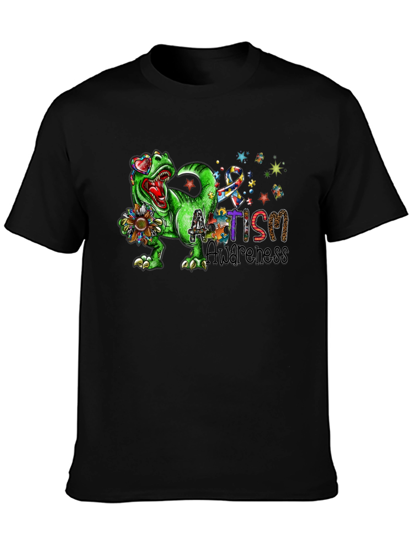 Autism Awareness Dinosaur T-Shirt