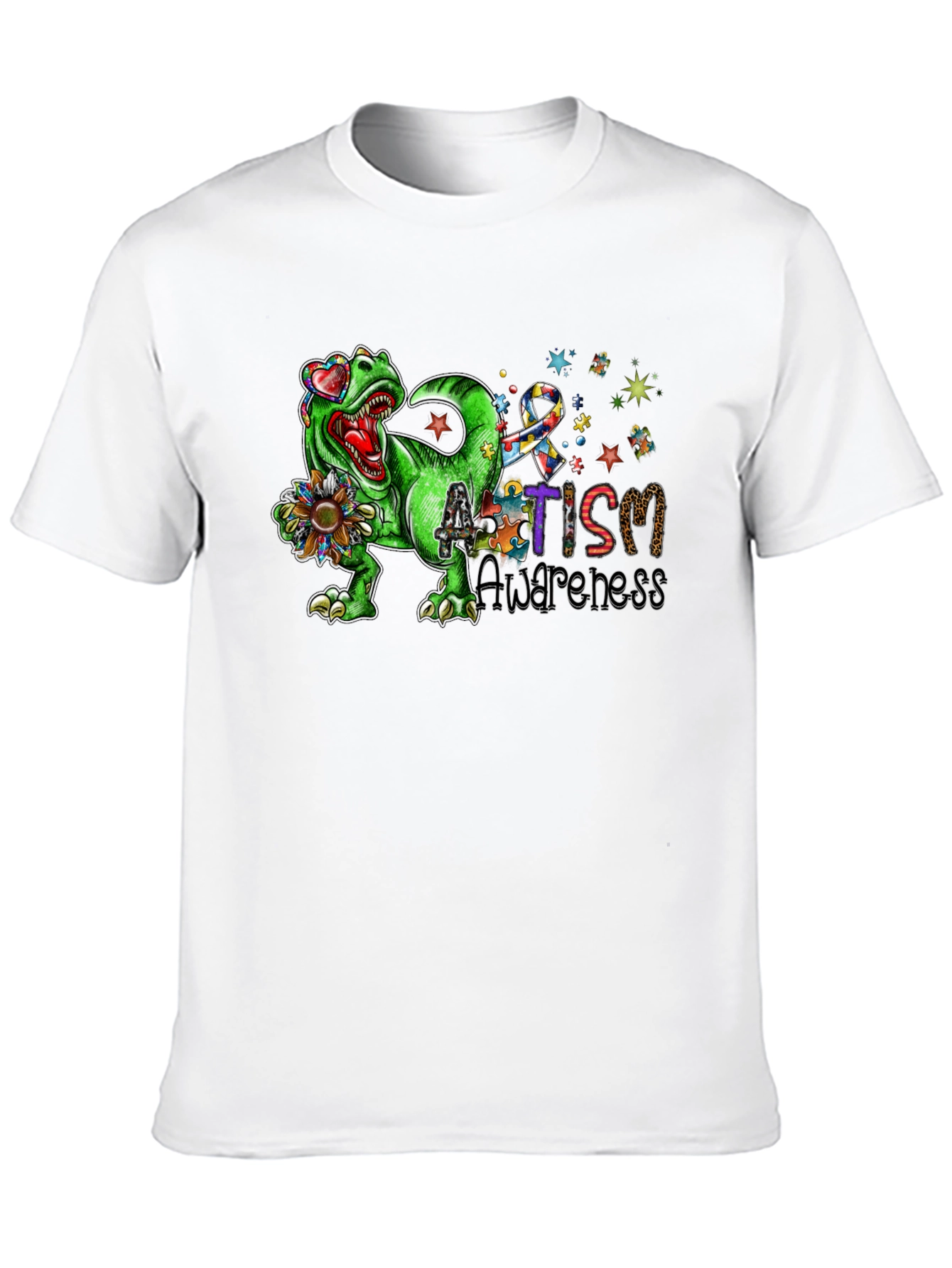 Autism Awareness Dinosaur T-Shirt