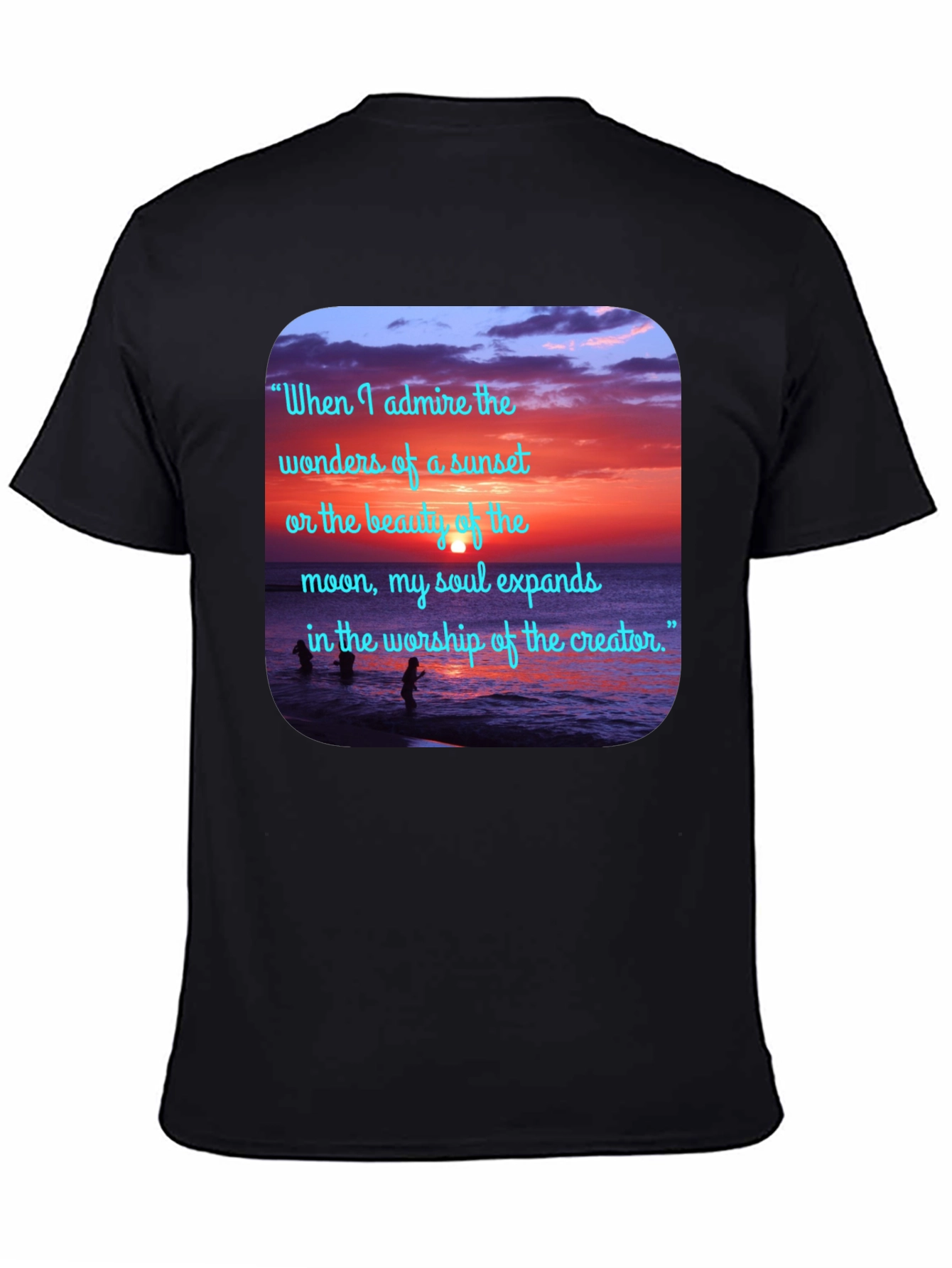 Sunset Beach Quote Graphic Tee