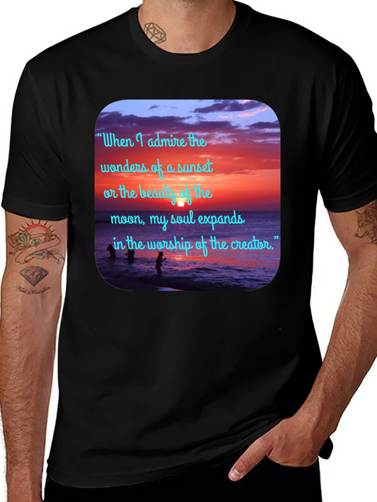 Sunset Beach Quote Graphic Tee