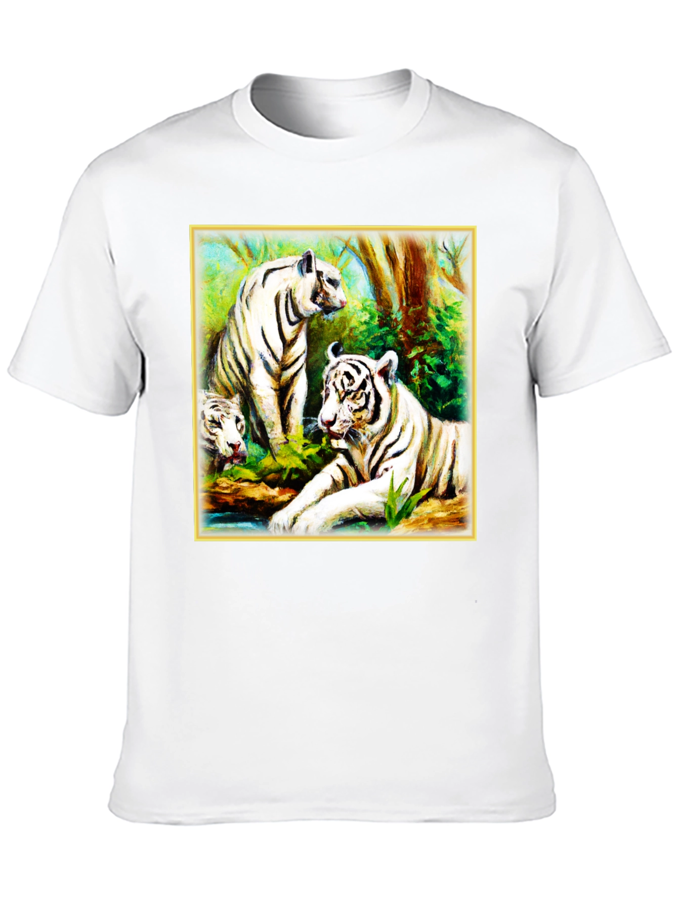 White Tiger Family T-Shirt