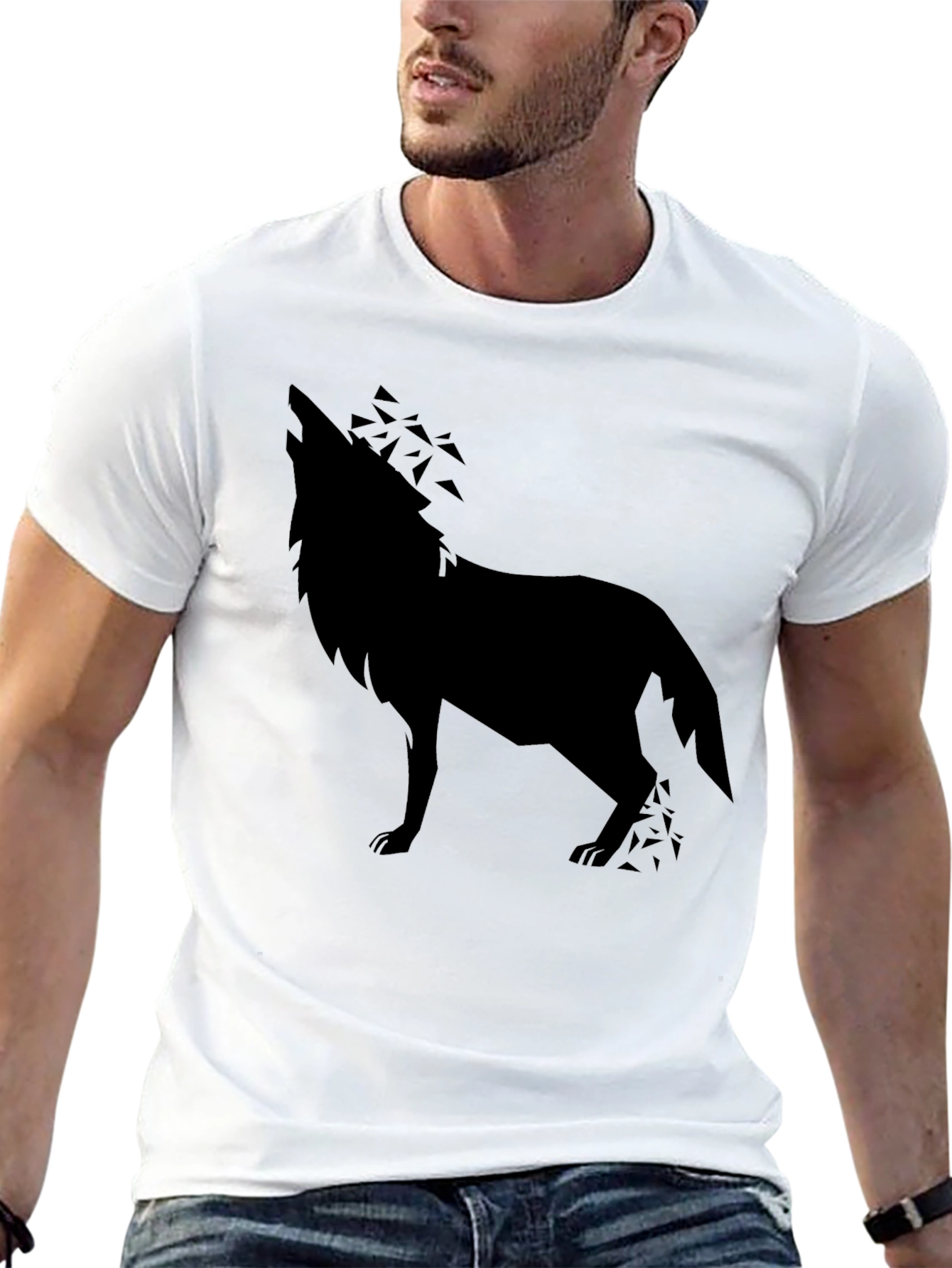 Wolf Graphic Black T-Shirt